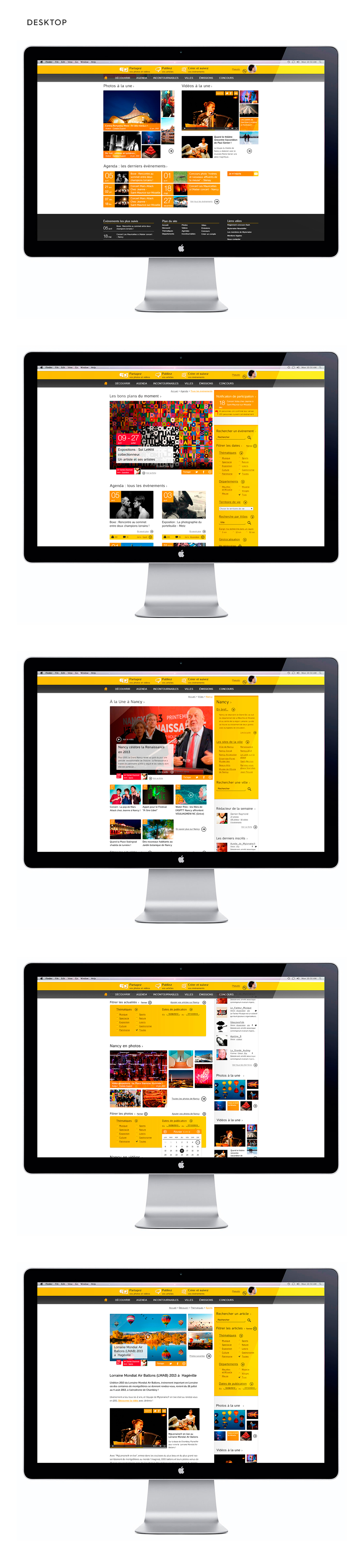 Webdesign UI ux Interface social website community website ergonomy interaction