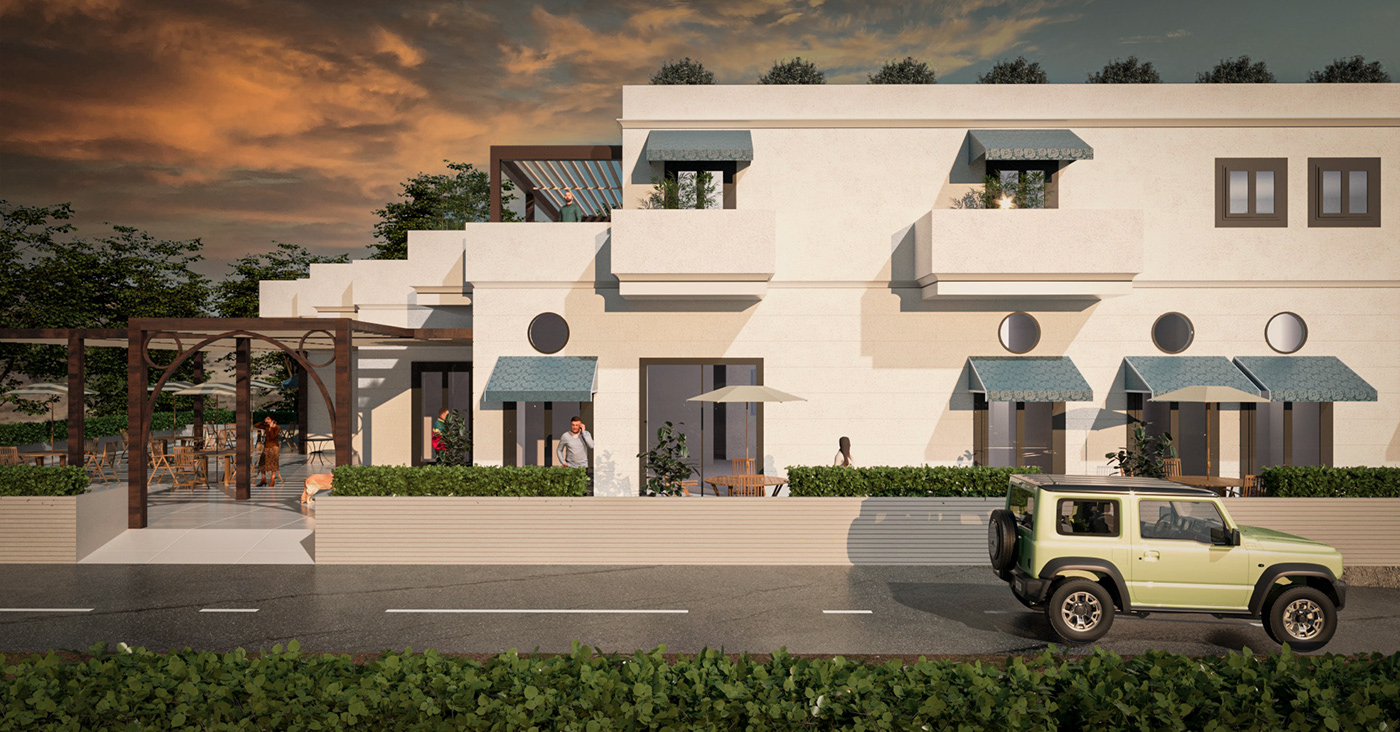 corona render  corona 3ds max Render architecture archviz CGI exterior hotel Greece