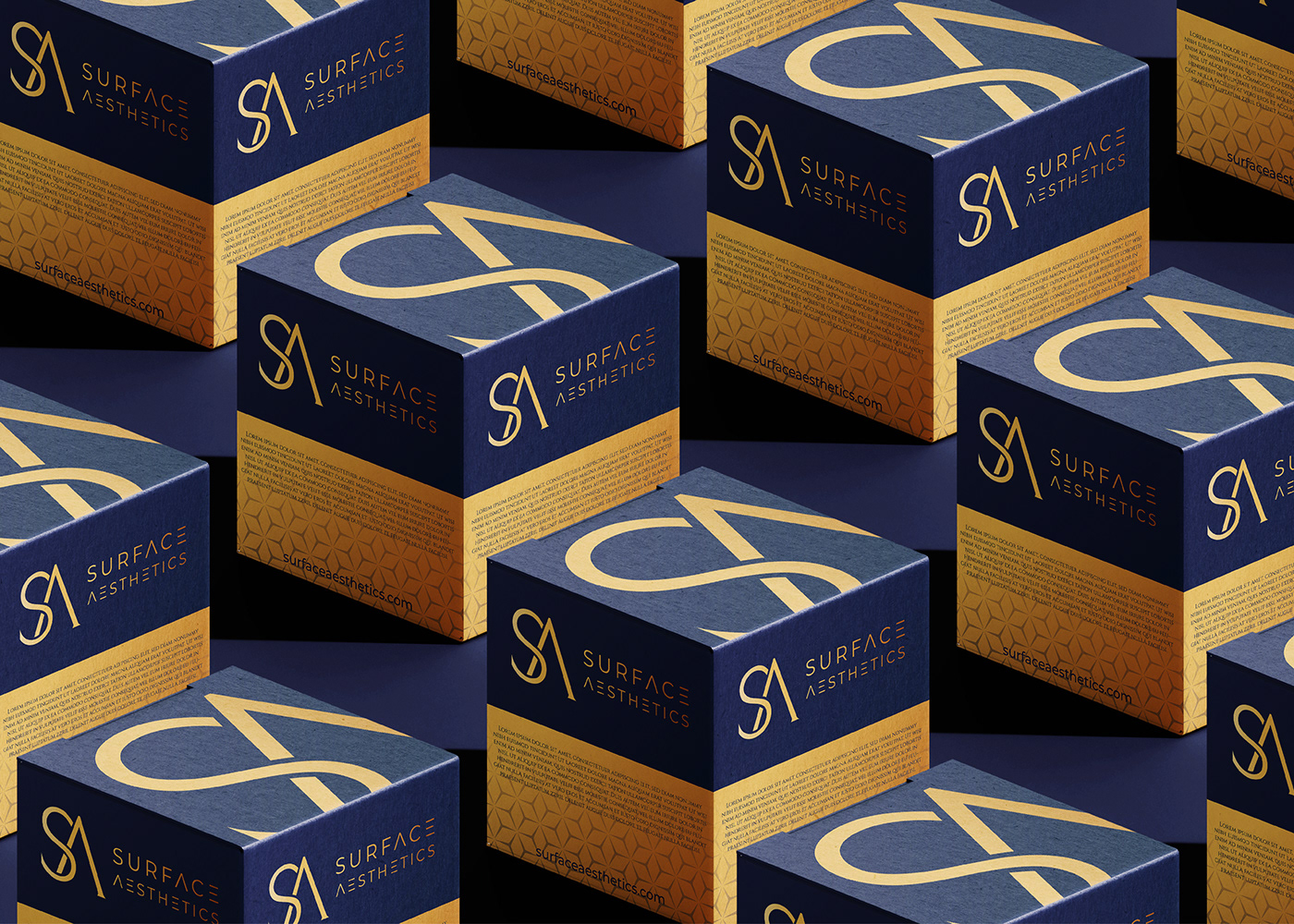 SA luxury initial letter logo style guide & branding