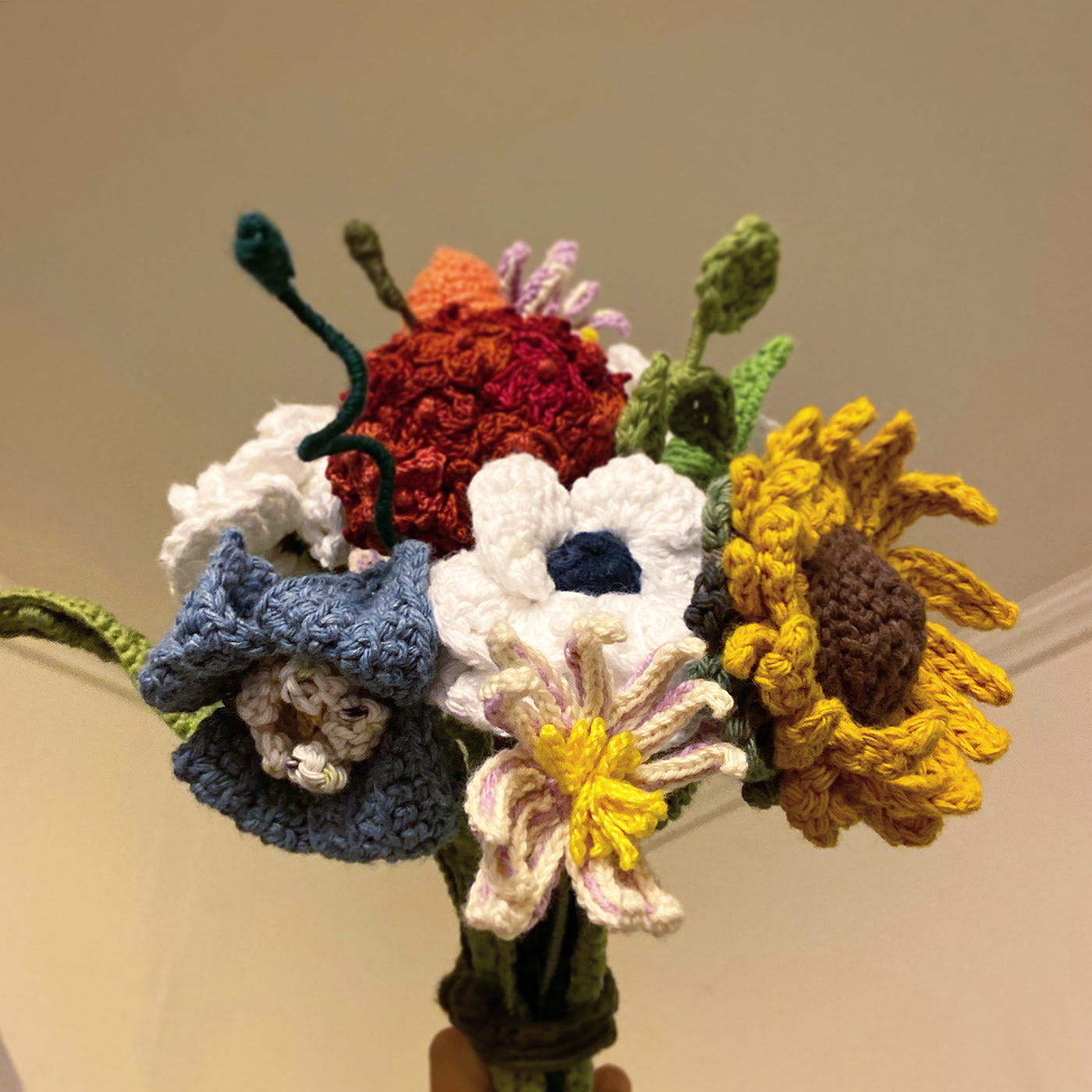 crochet Flowers fiber art fibers yarn crafts  