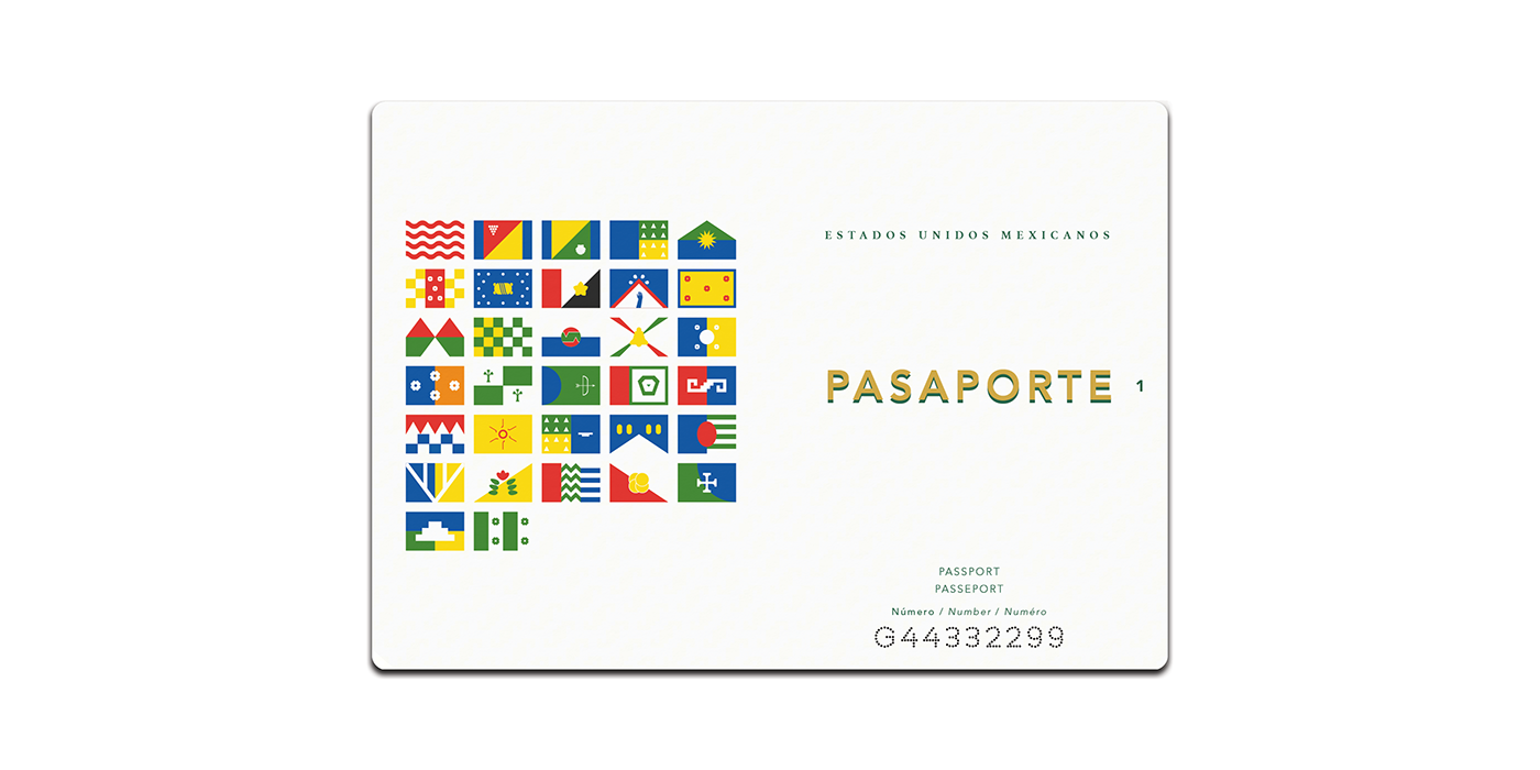 mexico Passport design graphic design  editorial design  print design 