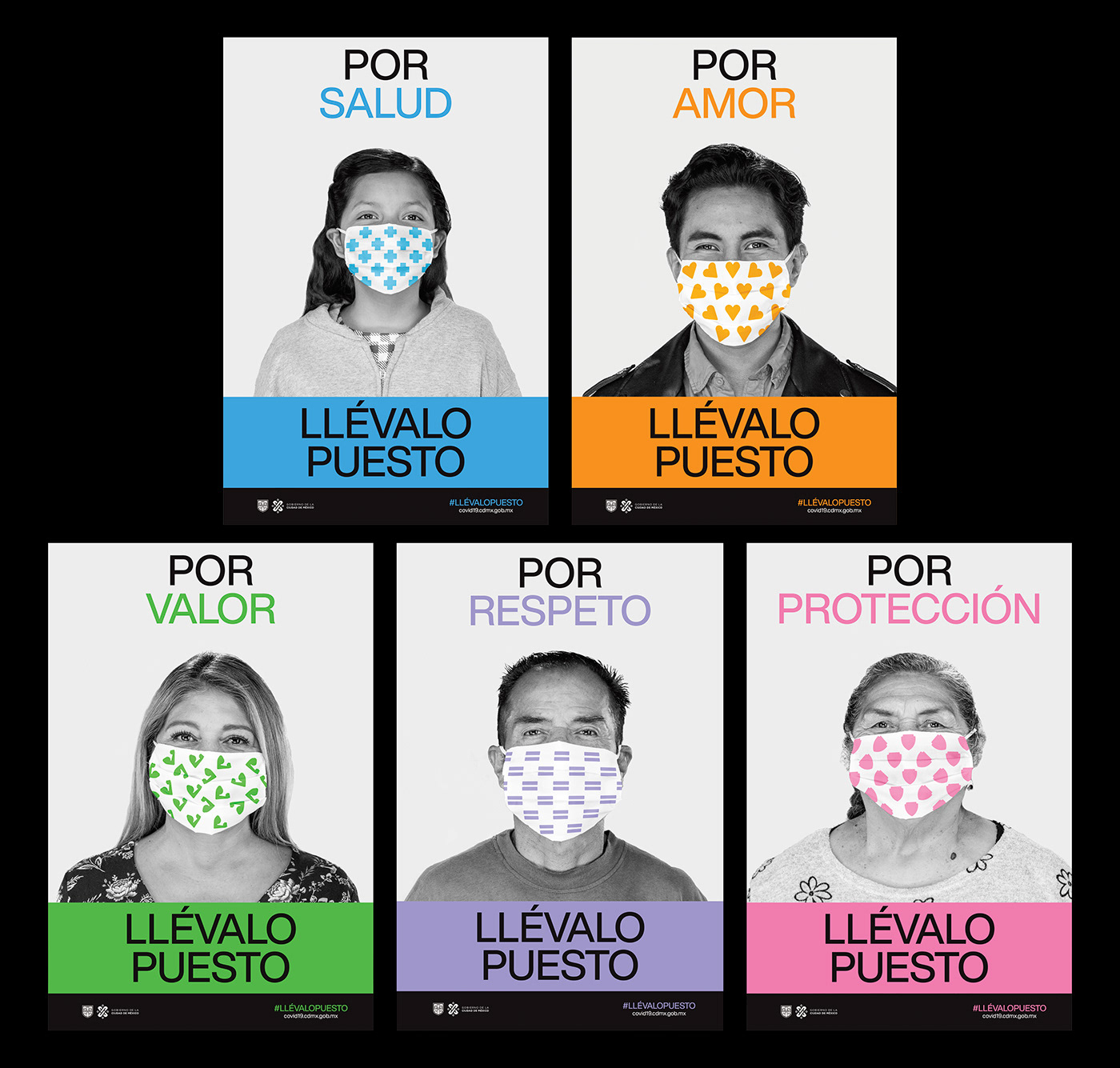 campaign colour Coronavirus COVid governmental graphic design  mexico mexico city poster type