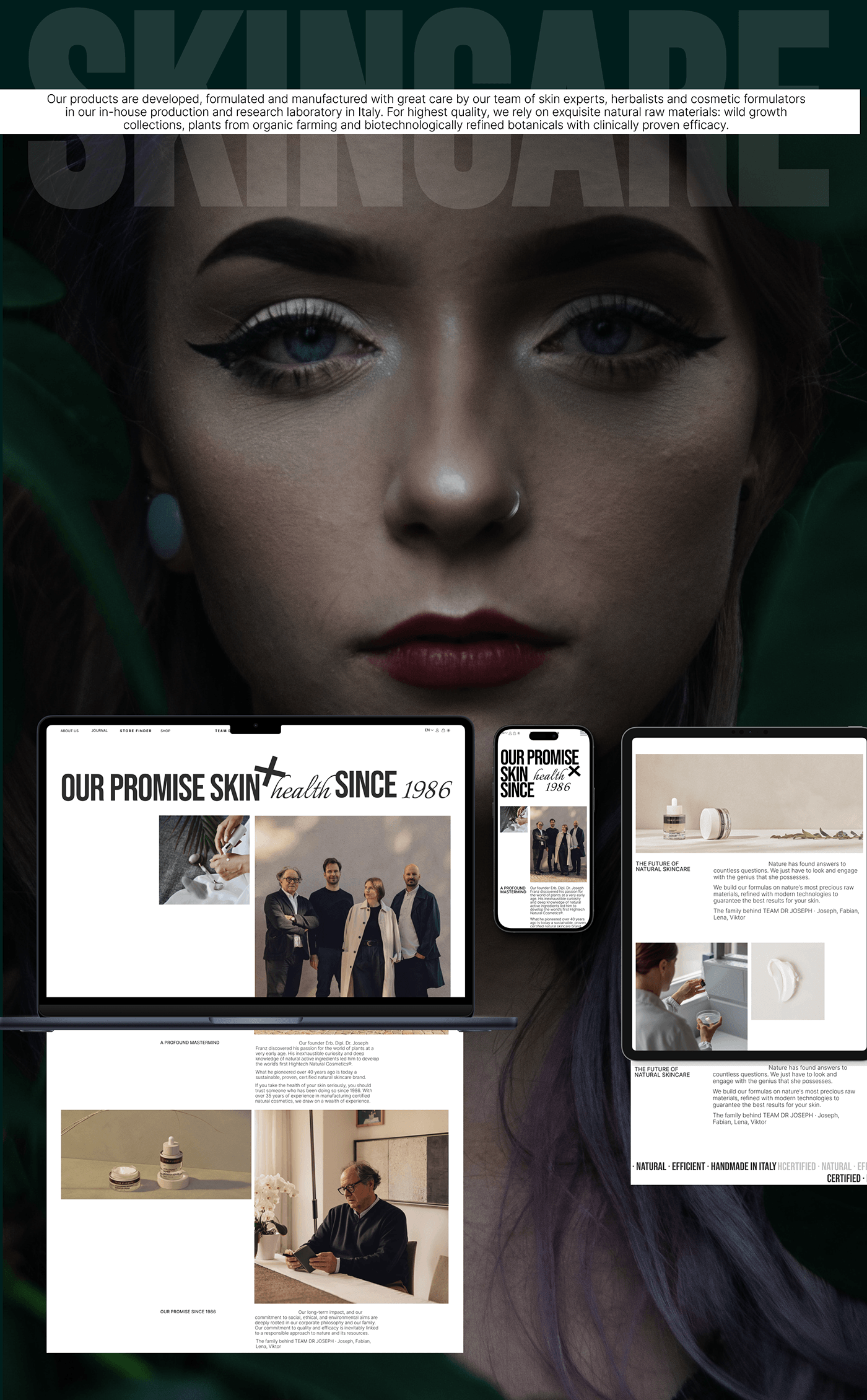 Brand Design e-commerce UI/UX boutique COSMETICS STORE  online store Ecommerce skincare beauty store  naturalskincare