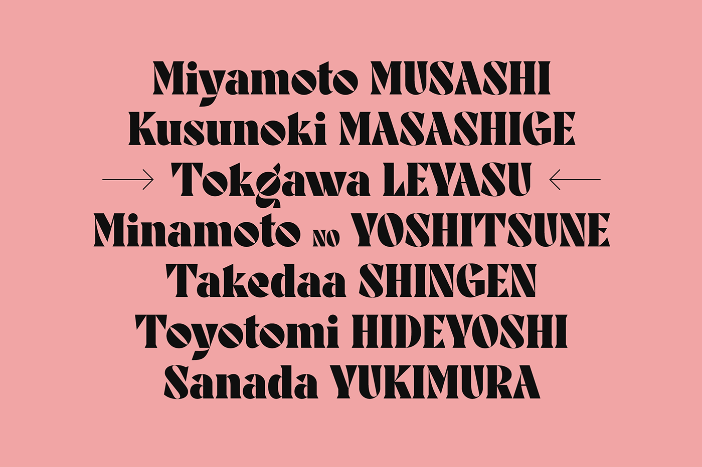 black display typeface font france japan Logotype lyon modern Typeface typography  