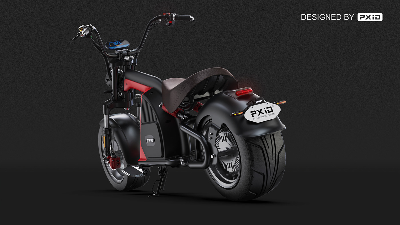 PXID designed 12Inch scooter design Tire Electric Motorcy