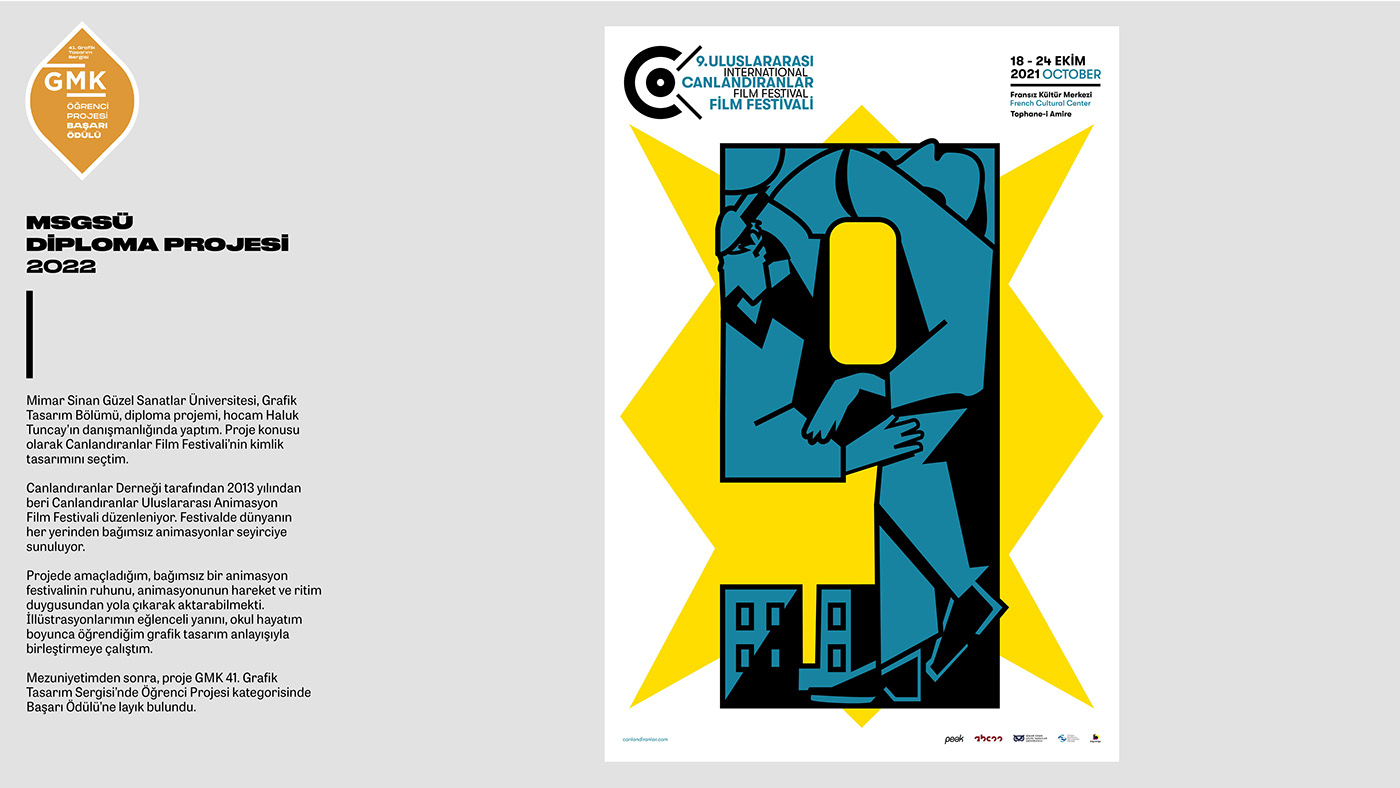 fest poster typography   ILLUSTRATION  graphic design  visual identity plakat festival animators