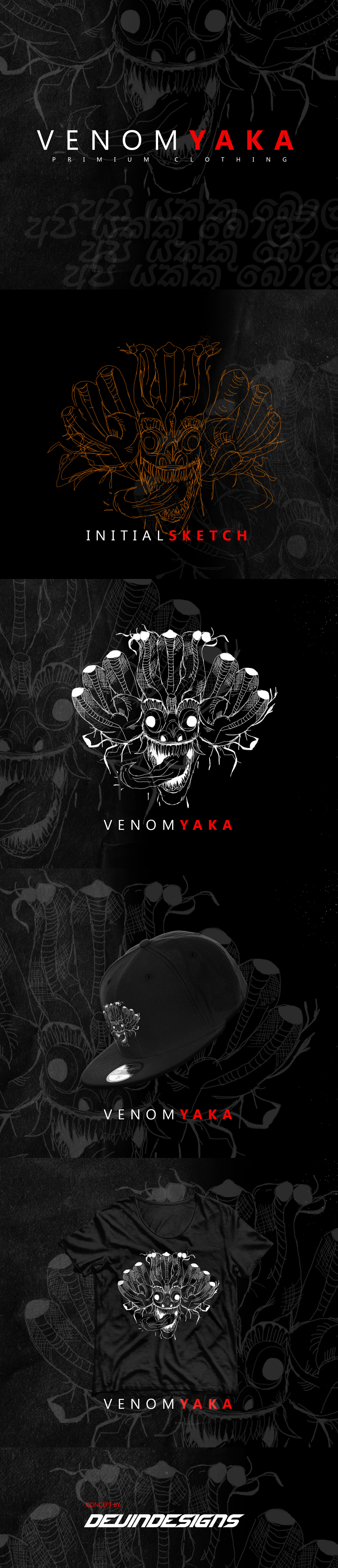 venom fashion design graphic design  Clothing