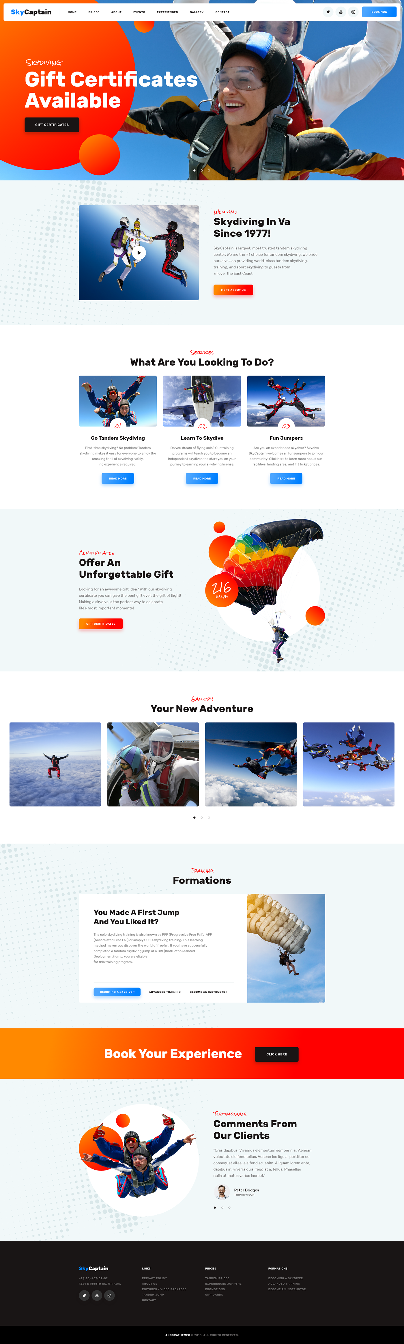 adventure Airdrop Booking extreme filters lessons online store parachuting paragliding shop