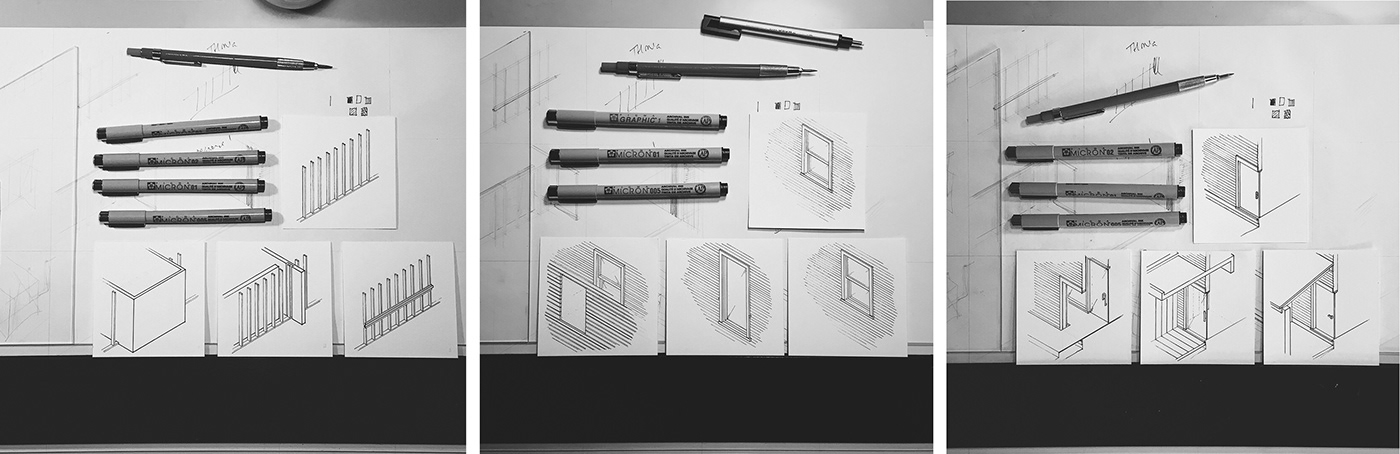 analytical illustratión book design pamphlet ILLUSTRATION  Drawing  architecture print design  graphic design  conservation