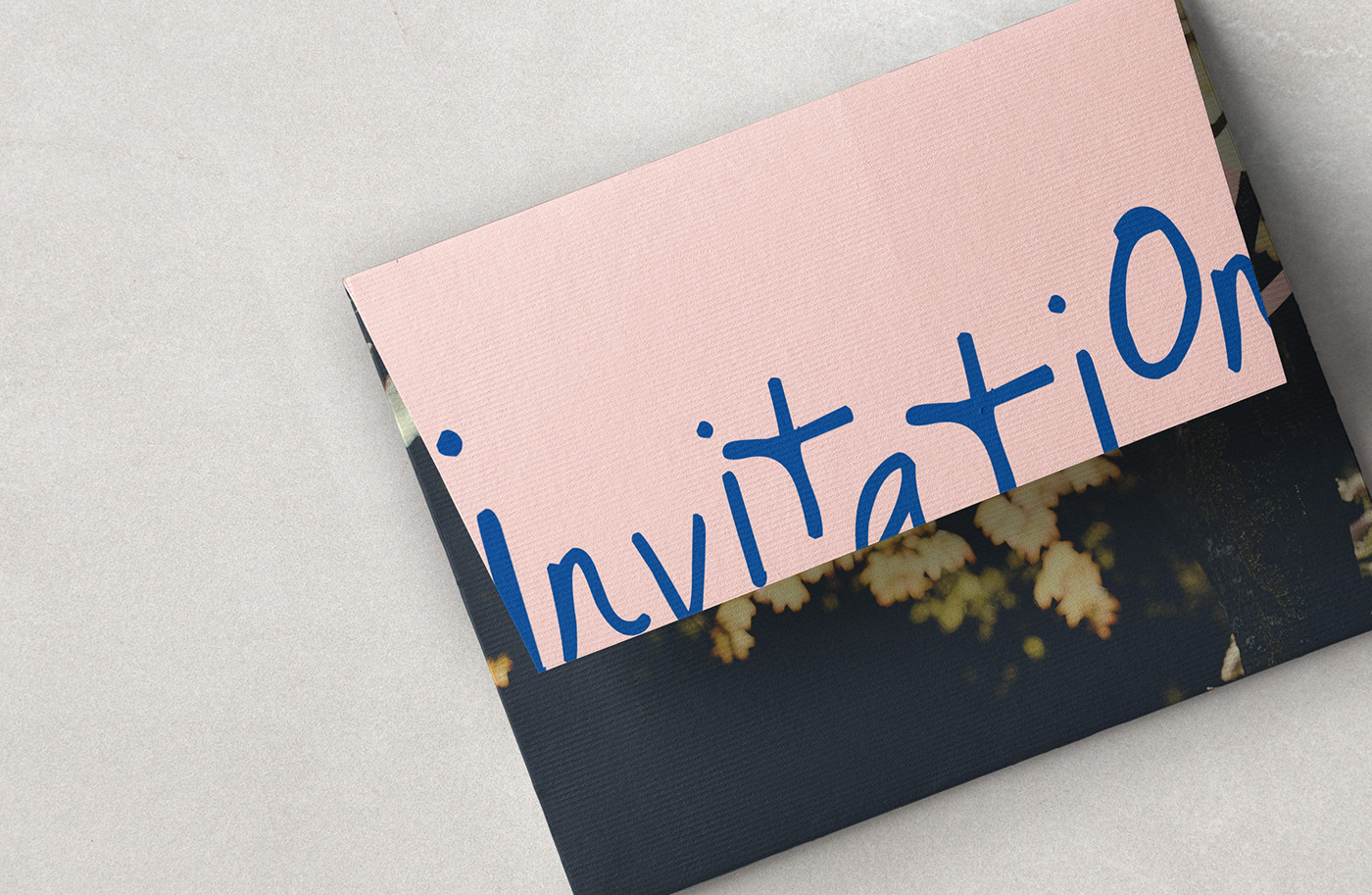 Layout graphicdesign cover Invitation card envelope handwritten pink blue wedding weddingpackaging