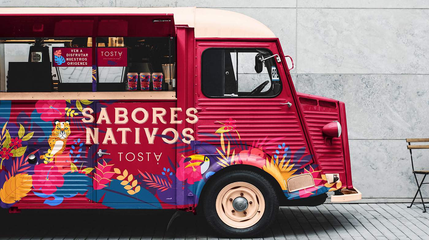 america ArtDirection branding  cafe Coffee colombia jungle nativos sabores tosta