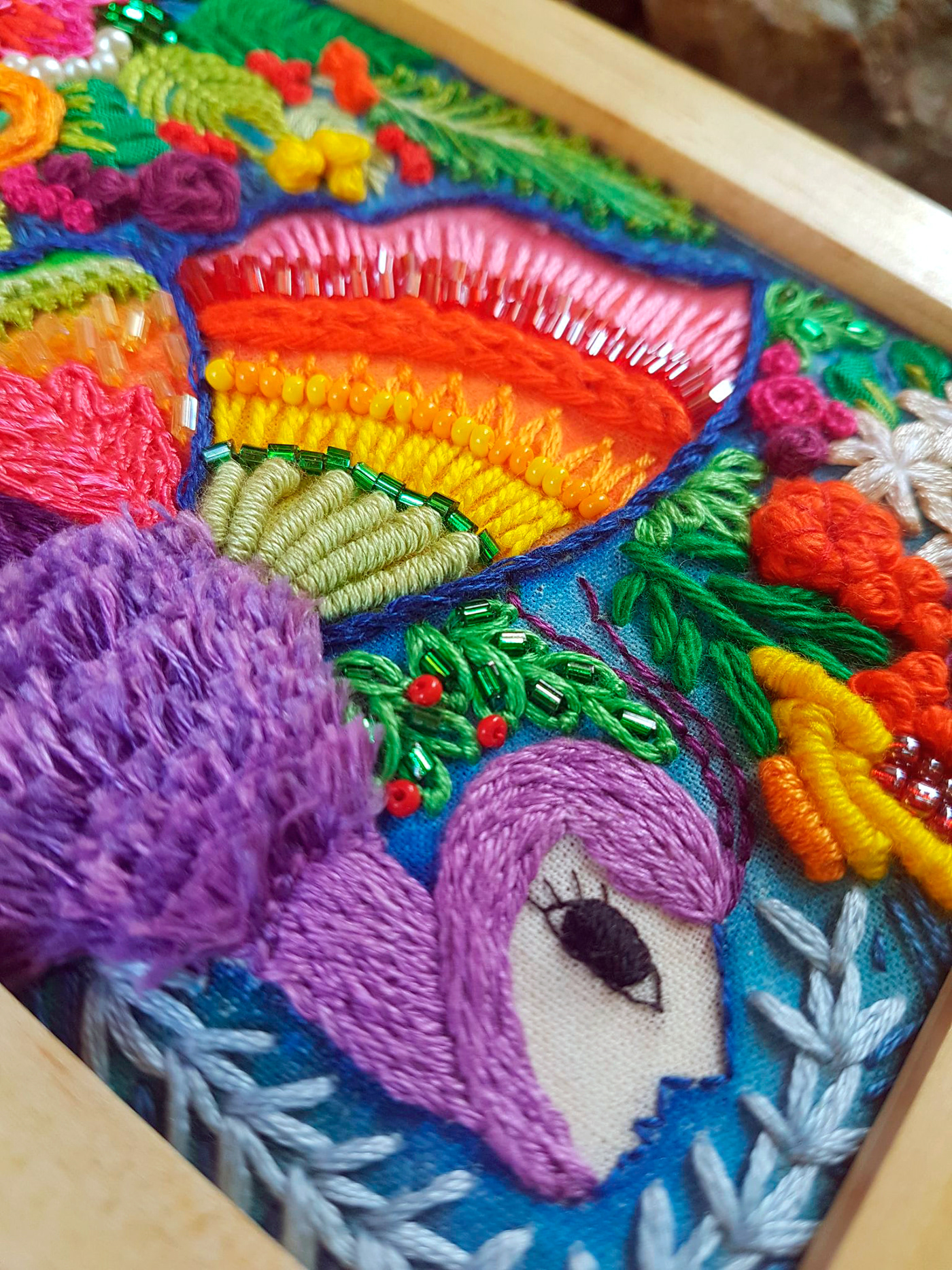 bordado Embroidery textile art