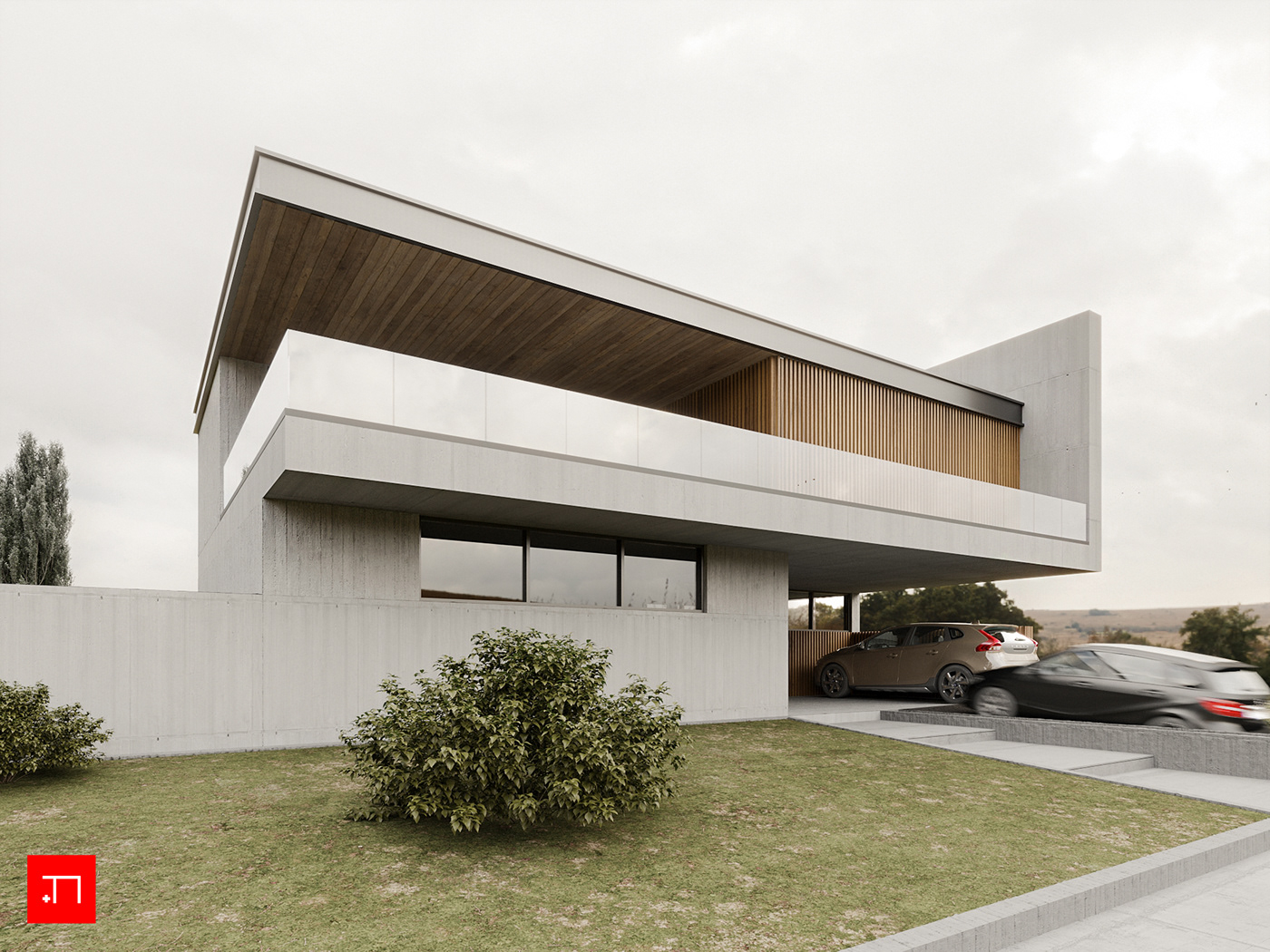 3D architecture archviz CGI corona exterior house viz artist Vizualization
