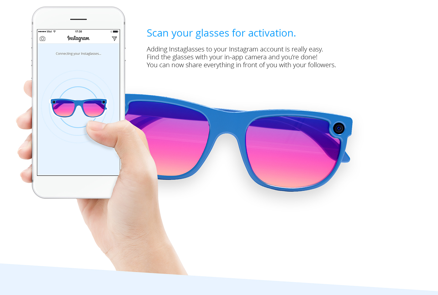 instaglasses product design  smartglasses Smart instagram design story glasses industrial design  spectacles