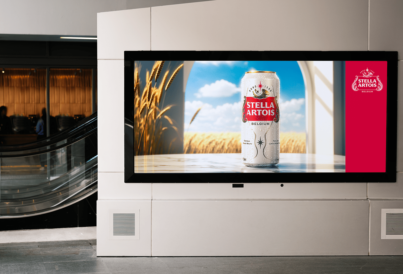Stella Artois beer branding  packages Advertising  art direction  artificial intelligence ai