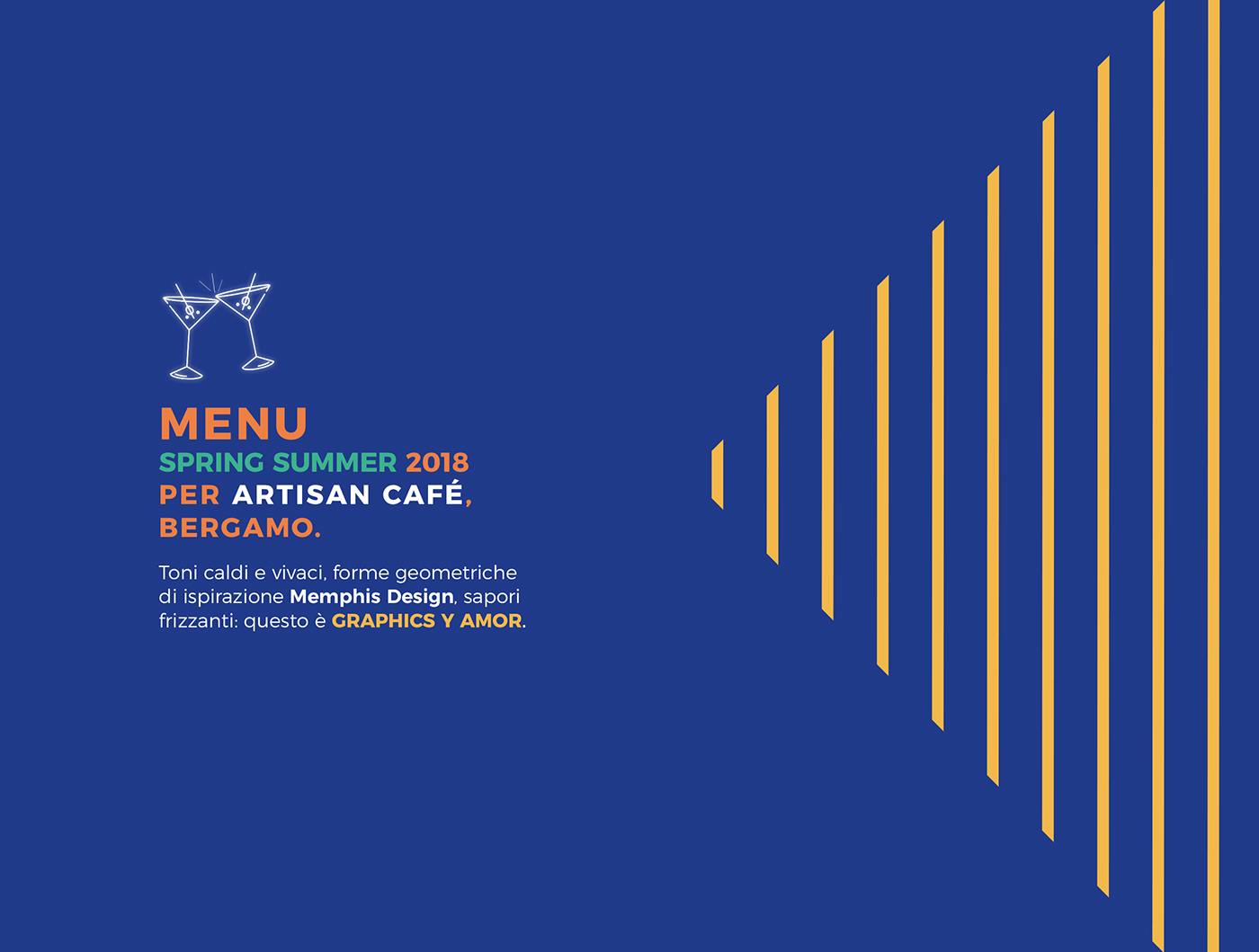 menu memphis design Memphis artisan cafe cocktail tapas geometric pattern logo