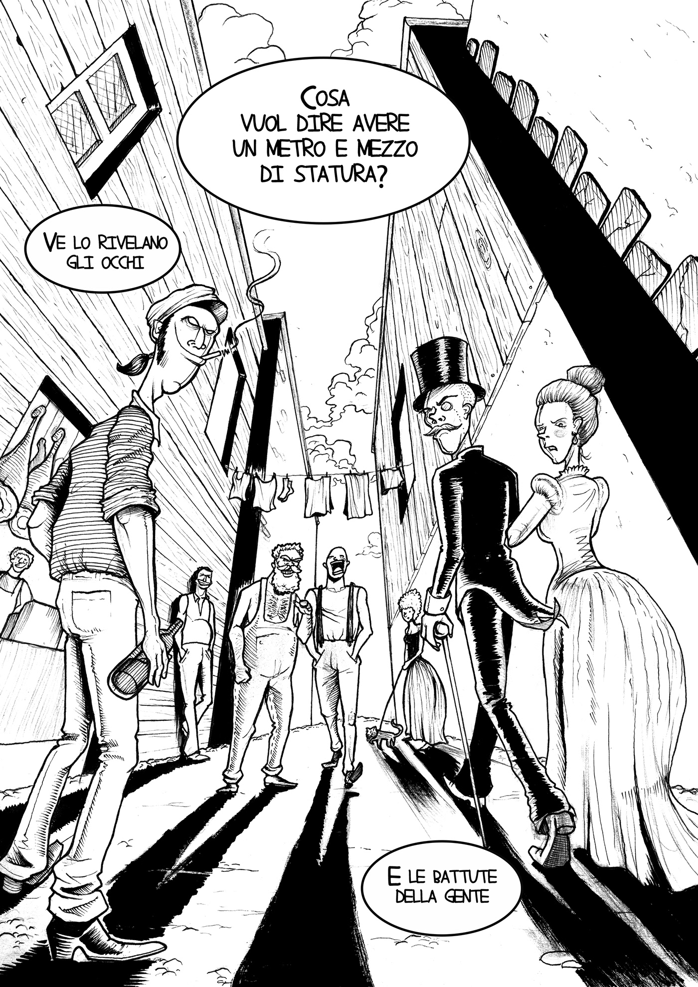 black and white blackwork comics Deandre fumetto Illustrator Spoonriver Anthology underground