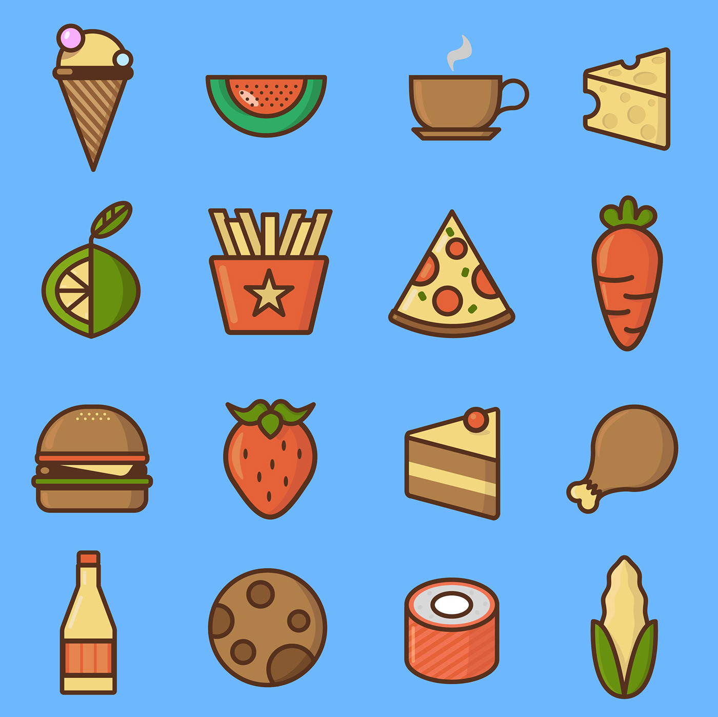 Icon iconpack Food  icons иконки еда