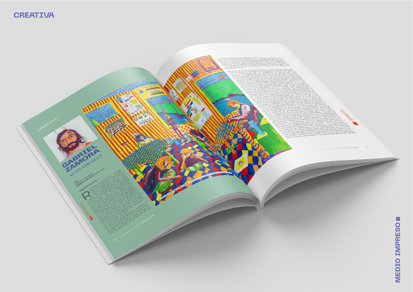 Creativa cuenca diagramación diseño editorial magazine maquetación revista