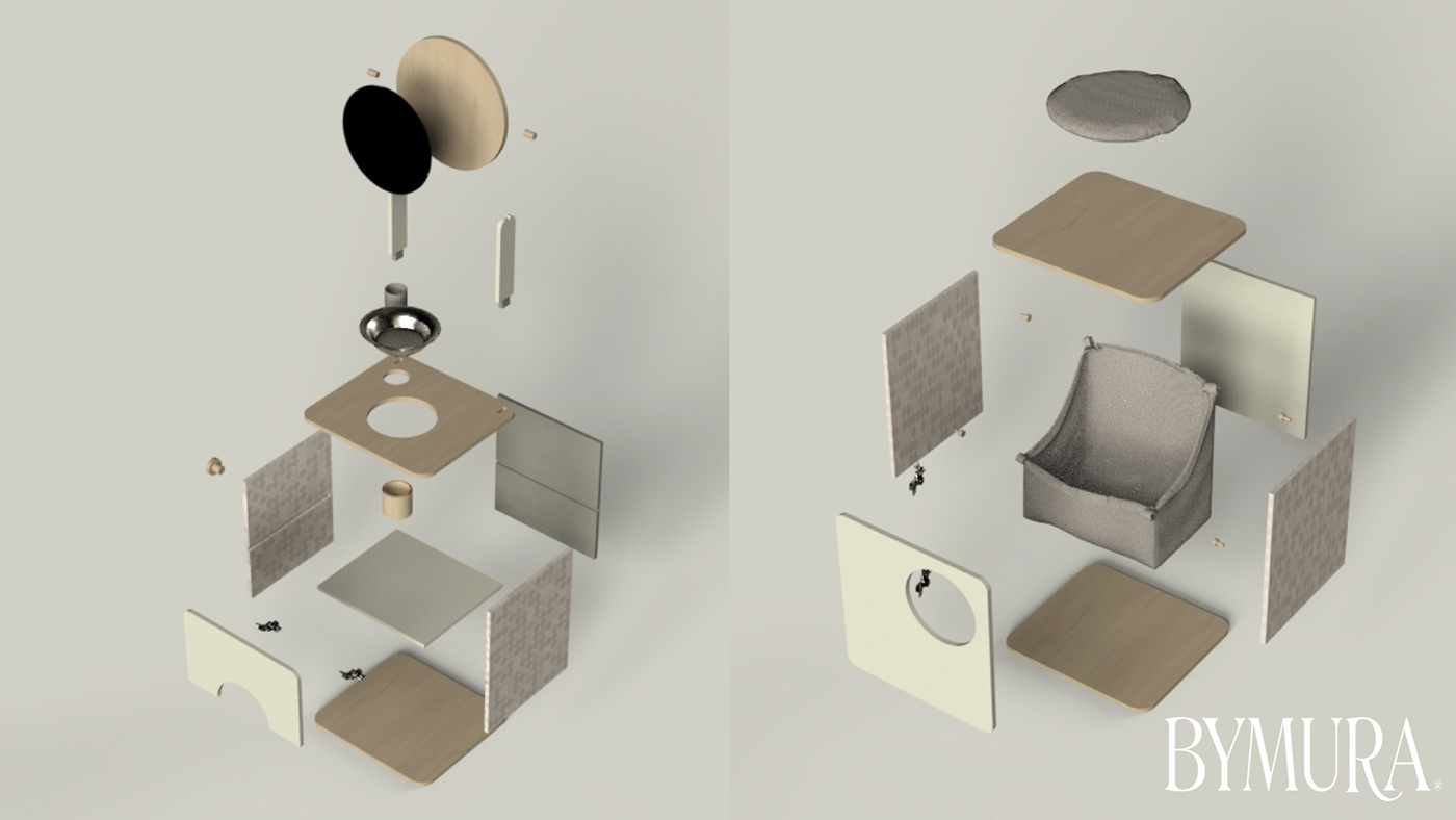 3D furniture design  industrial design  interior design  kids design Render visualization