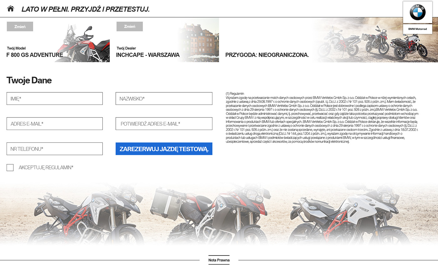 Website BMW Bike