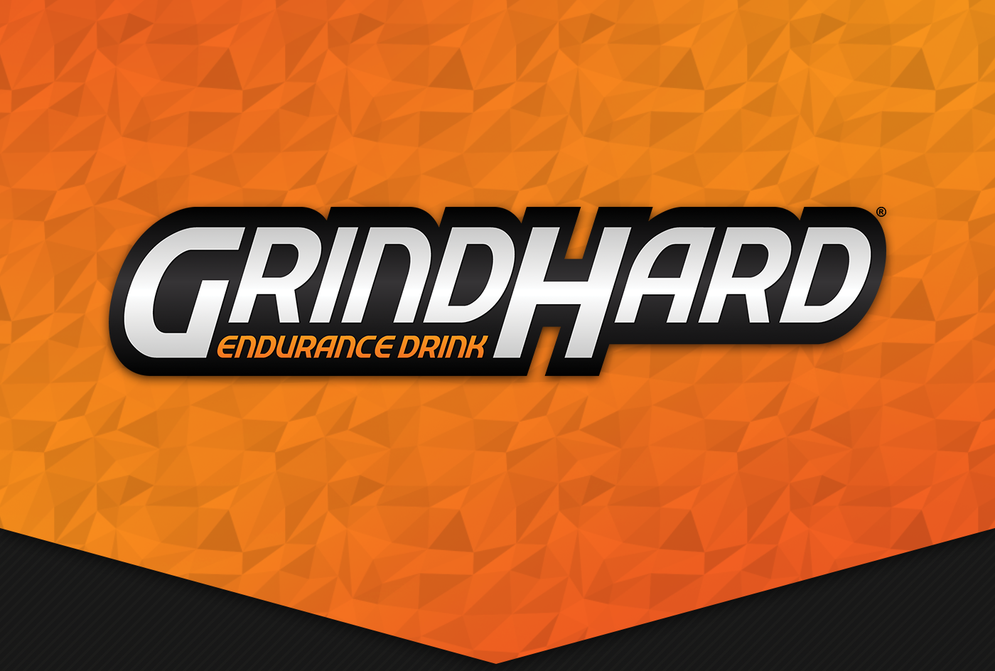 grind hard grind hard Endurance energy drink can bottle product design