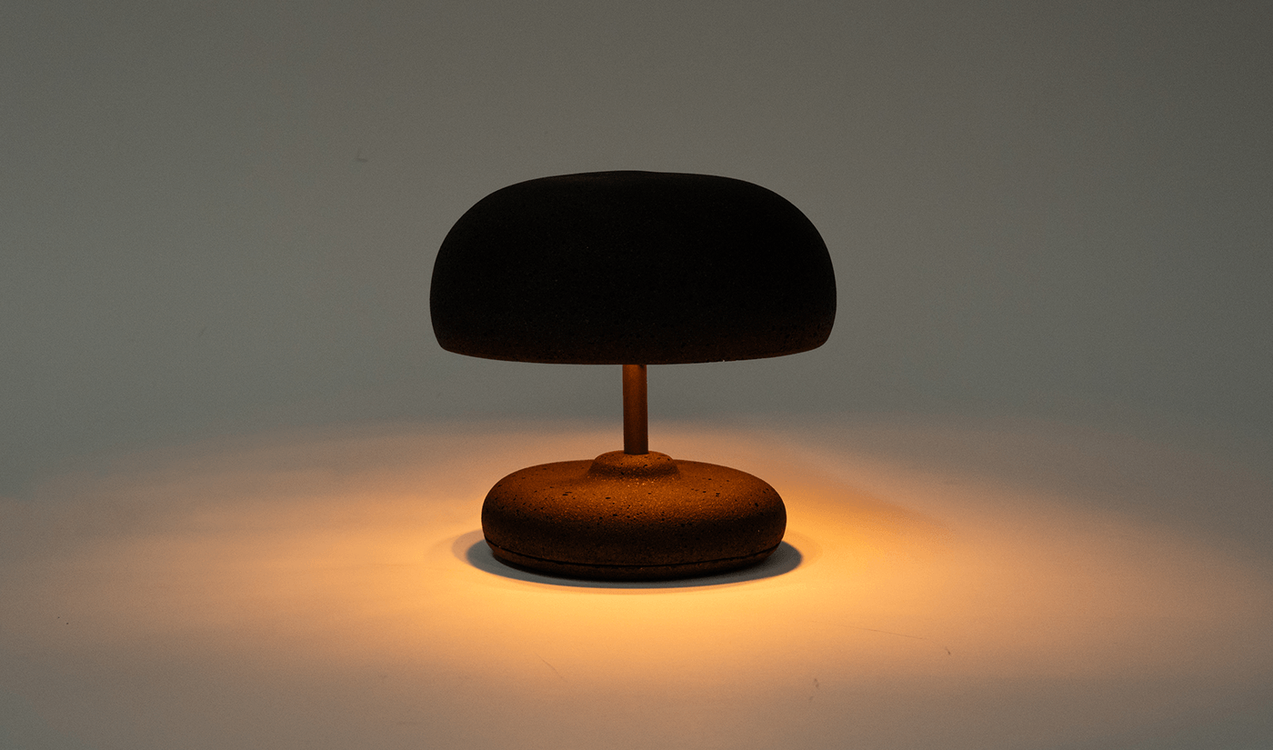 biomaterial product design  bioplastic design furniture Lamp biodegradable Sustainability research lighting