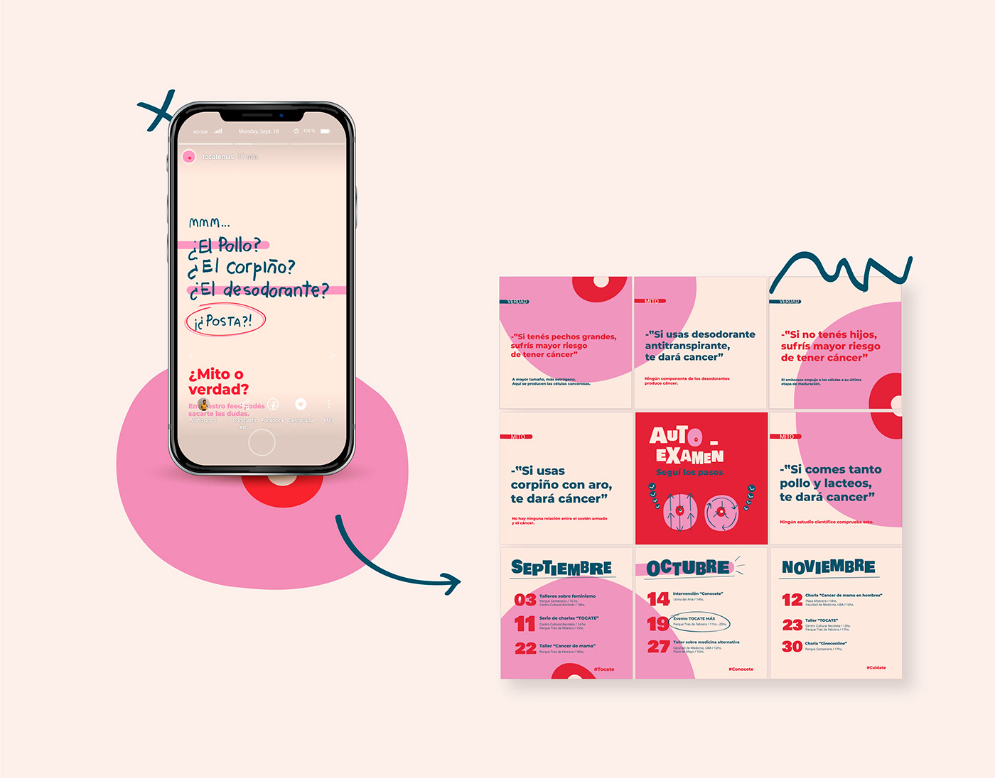 branding  Campaña cosgaya diseño editorial fadu identidad sistema tipografia uba cancer de mama