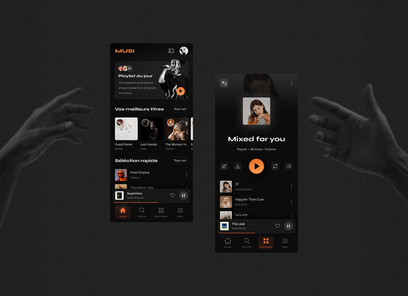 app app design mobile music Music Player player Streaming UI ux Website