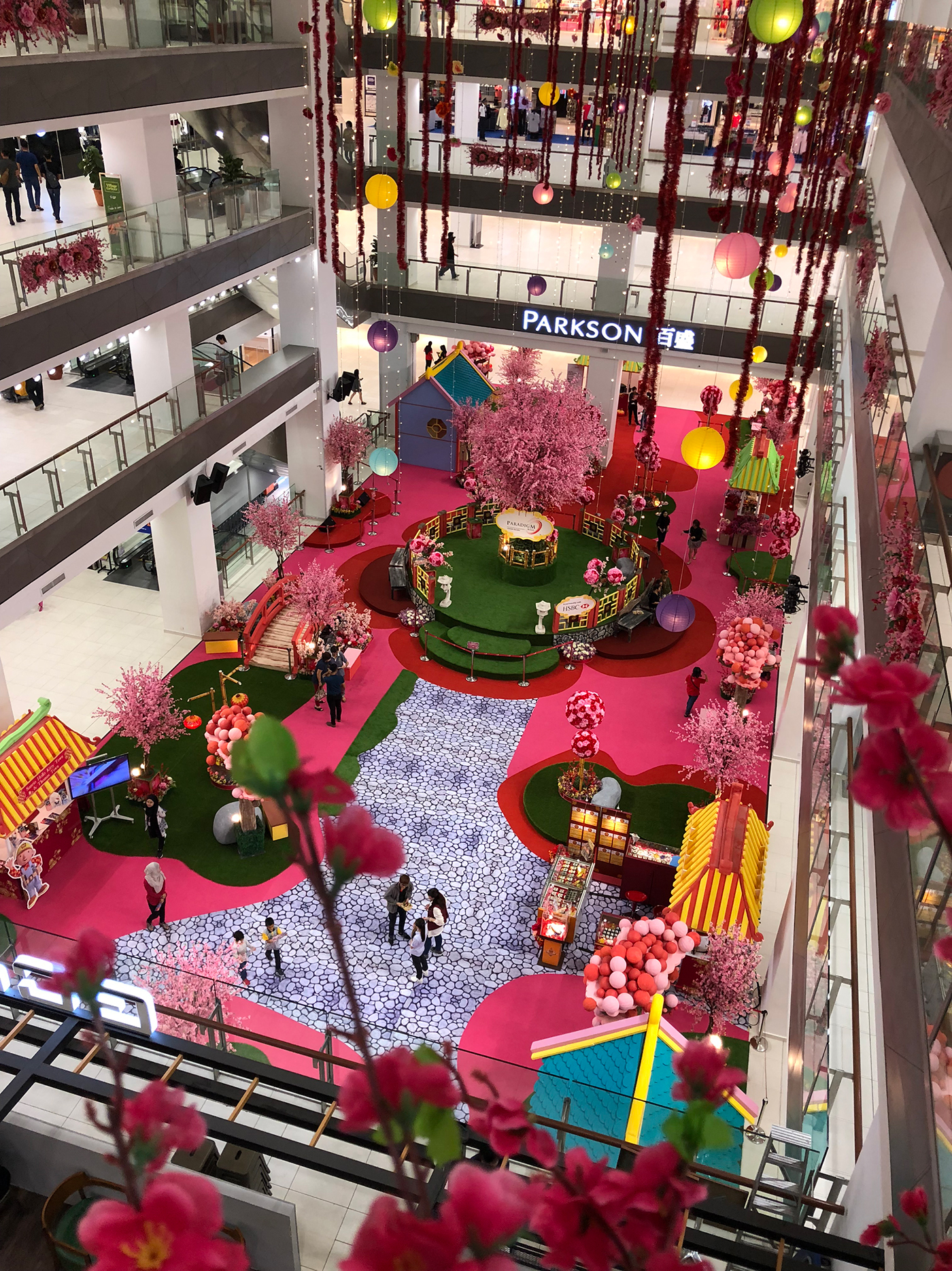 cny Cny decor chinese new year mall decoration Exhibition  blossoms Love lantern marvel Hulk ironman batman superman