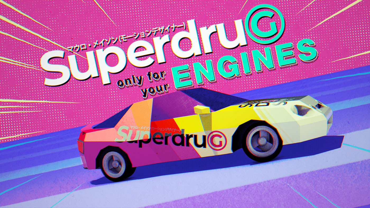motiondesign lowpoly cinema4d Racing mauro mason deckard977 playstation arcade Superdrug 3d render