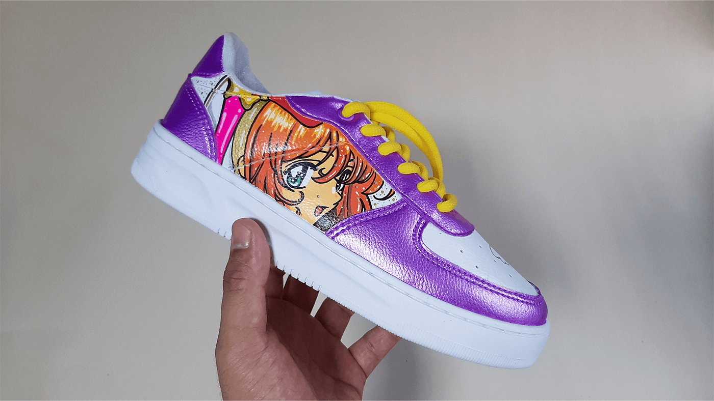 anime Custom Drawing  footwear handmade Posca sakura card captor shoes sneakers sneakersdesign