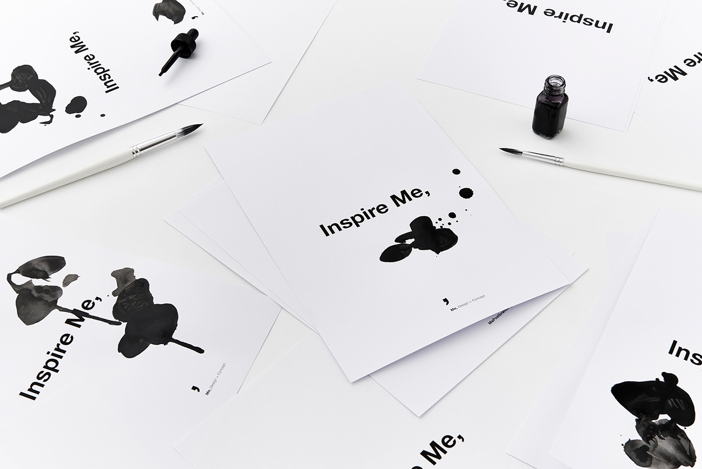 me brand identity print business card black Promotion London invoice laus mepostbranding White