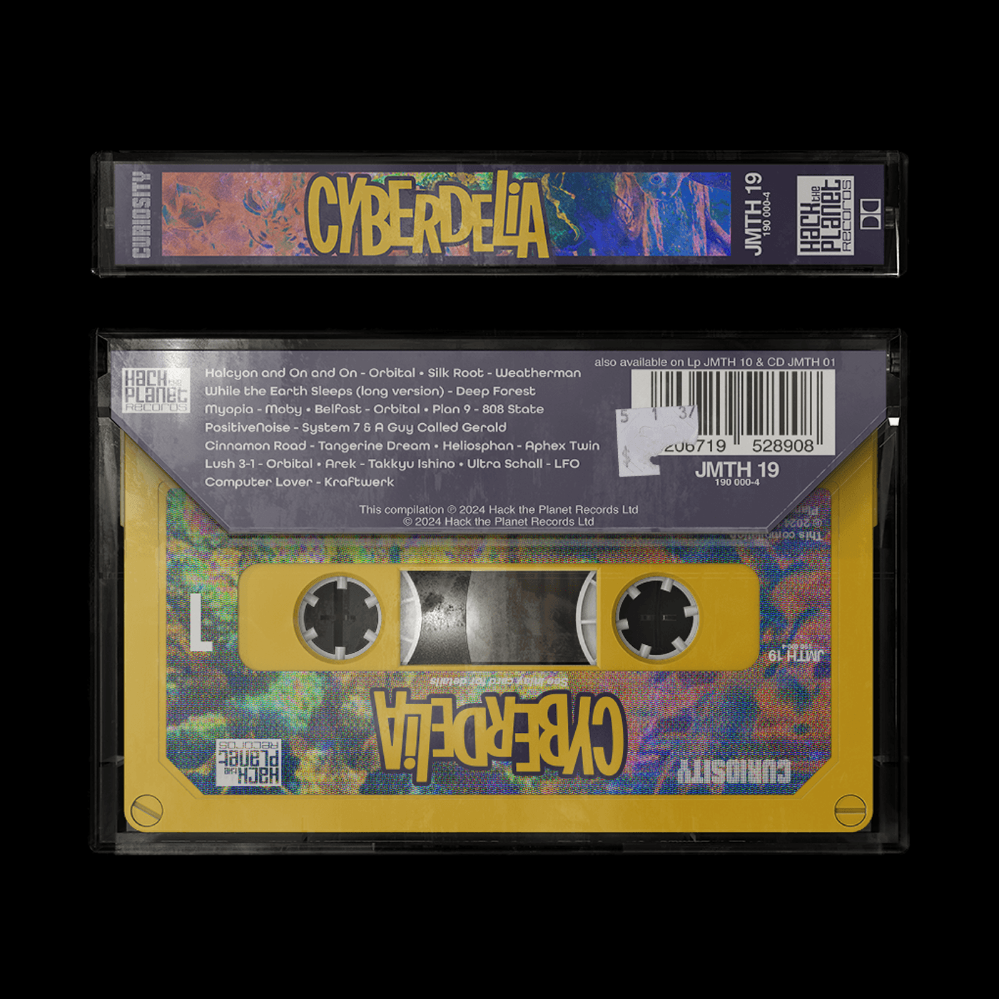 Y2K vintage cassette cyber design psychedelic Digital Art  concept trance 90s