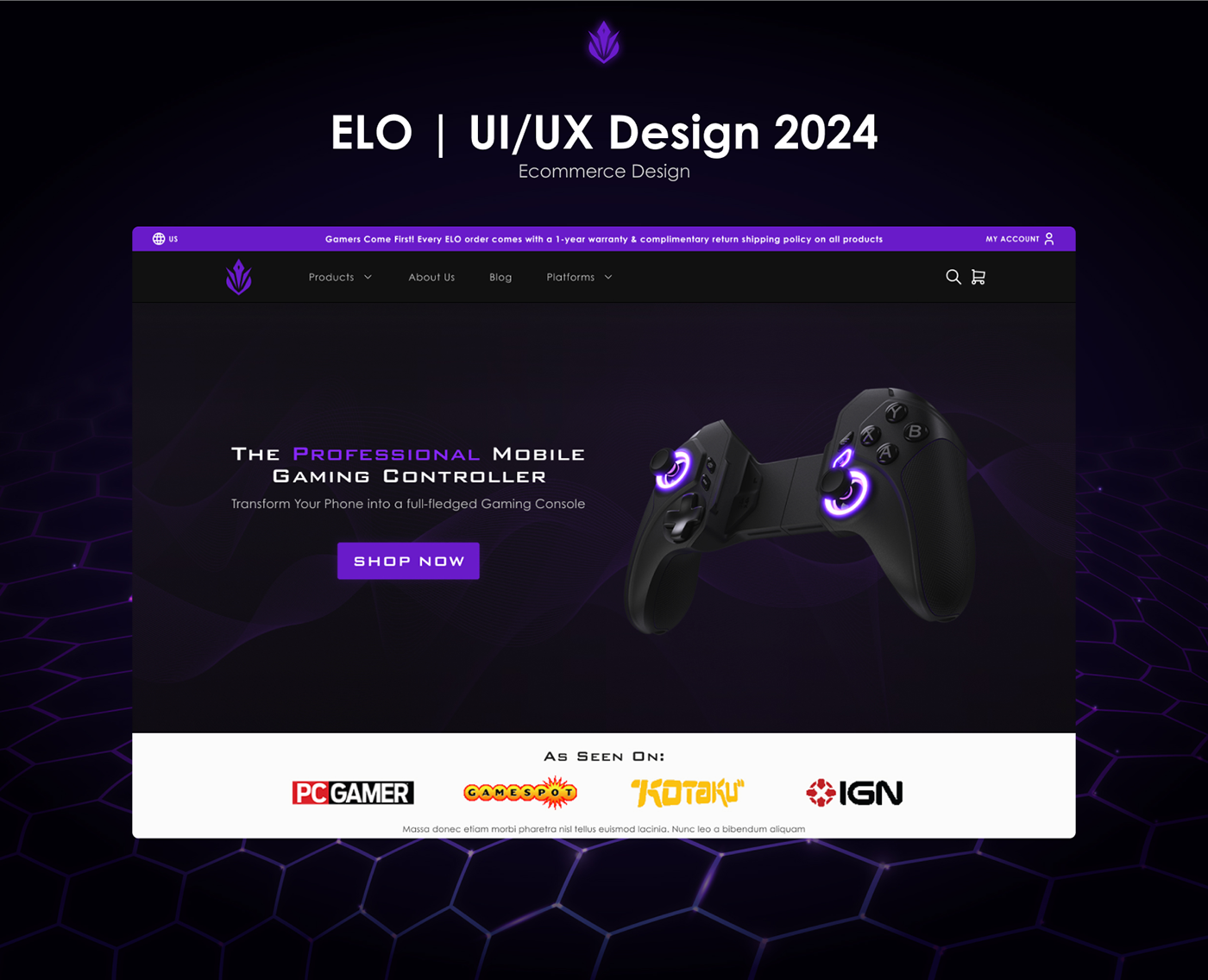ui design UX design eCommerce design ecommerce website Ecommerce gaming design Gaming Logo Web Design  landing page design