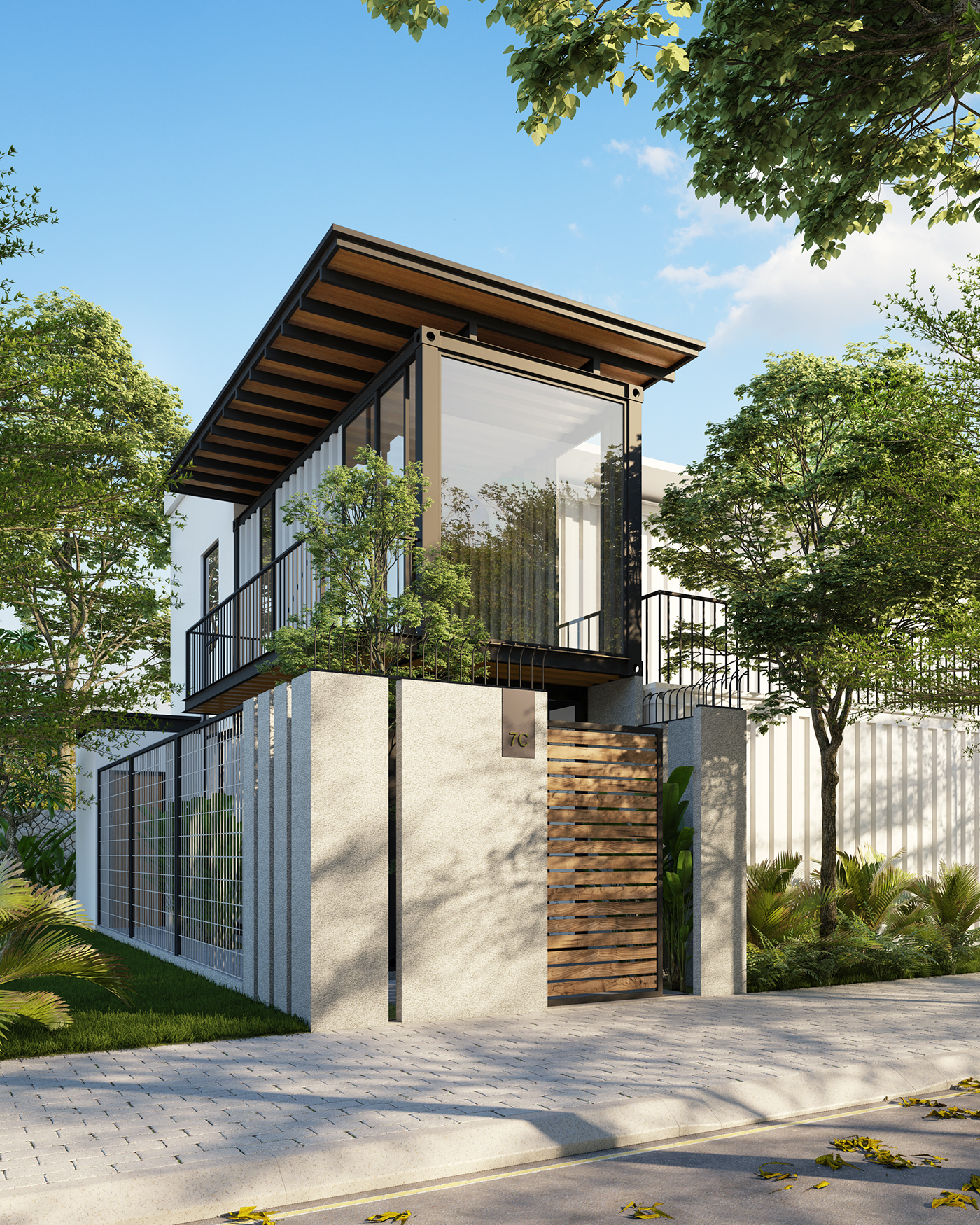 architecture visualization exterior Render free