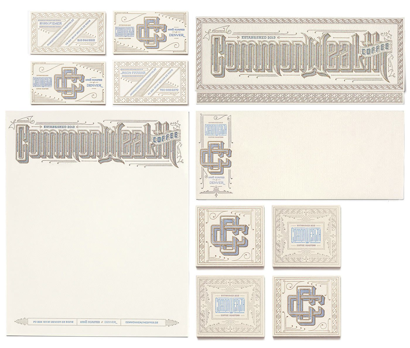 Kevin Cantrell Deisgn lettering letterpress Coffee type design monogram Label
