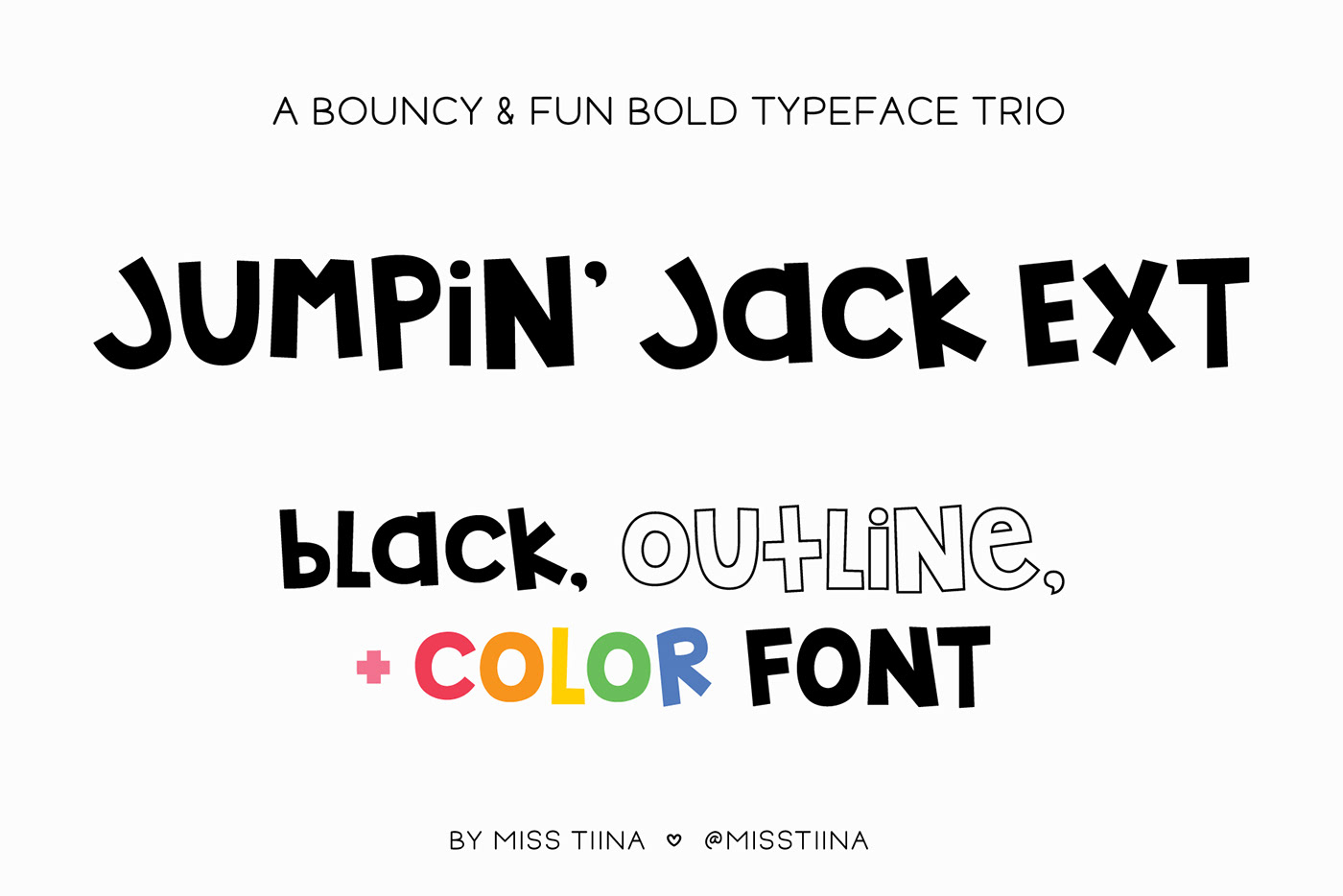MTF Jumpin' Jack Extended Font Trio