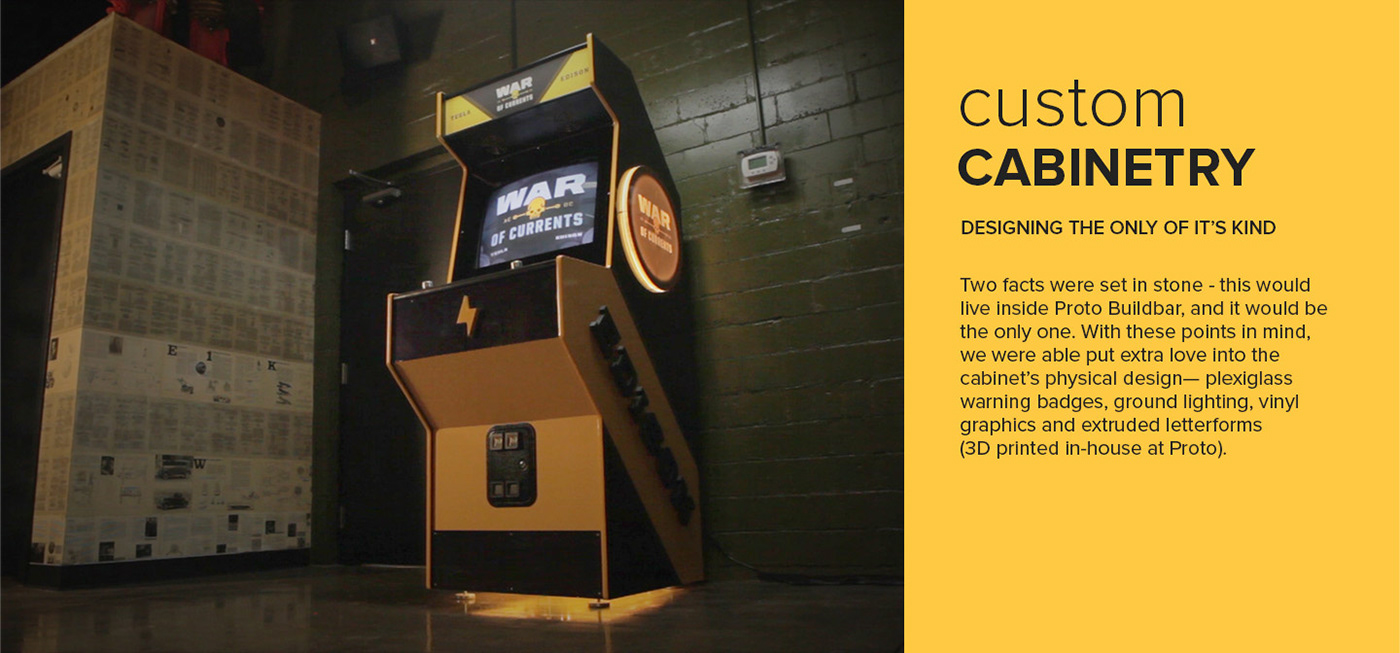 arcade arcadegame game edison tesla WarOfCurrent voltage fightinggame cabinet unity