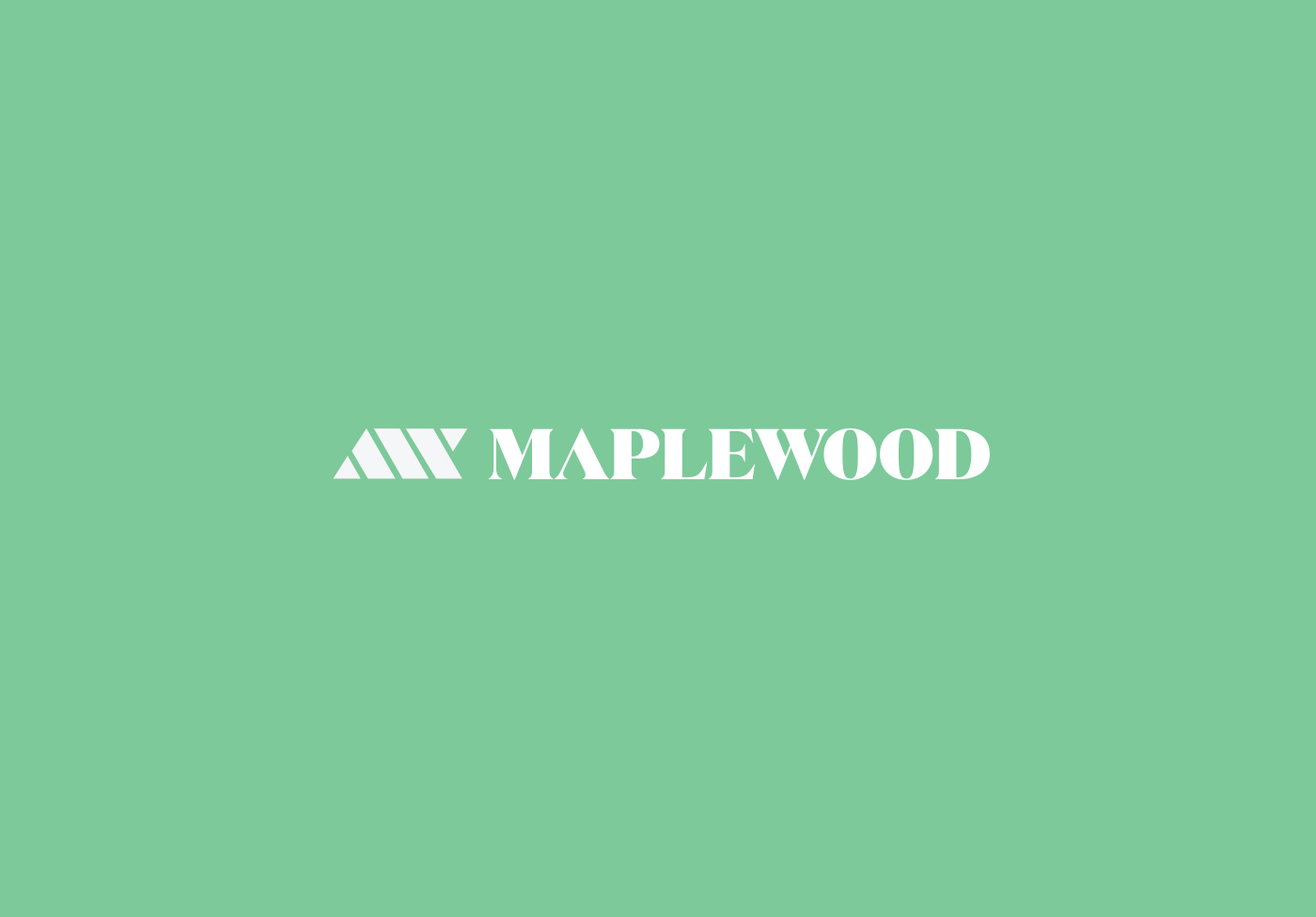 design agency Web-site agency landing page brand maplewood logo-set