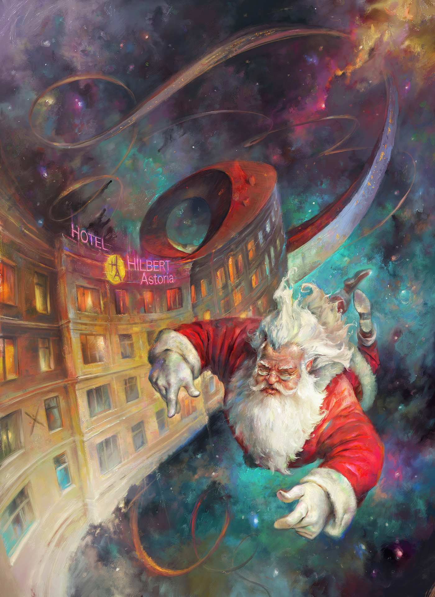analogsf brushes Christmas digital oils fantasy Hilbert Procreate samschreiber santa sci-fi