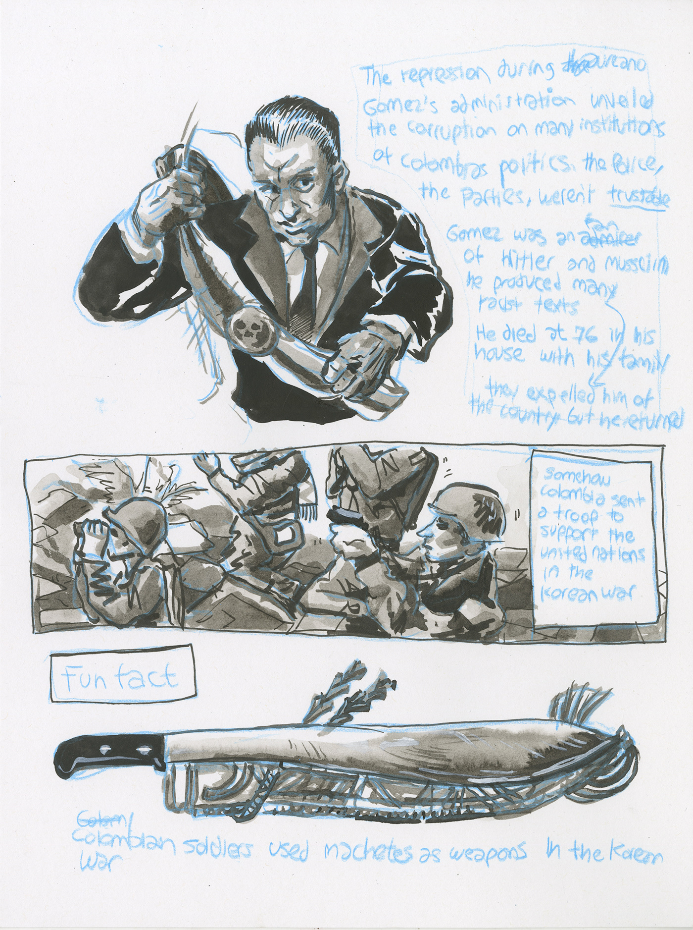 book Comic arts comics Documentary  Graphic Novel ILLUSTRATION  ink process