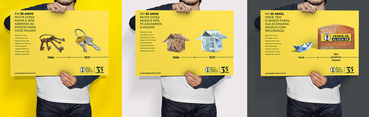 35 anos 360° Aluguel campanha casa Comemoração Corretora historia imobiliária imóveis