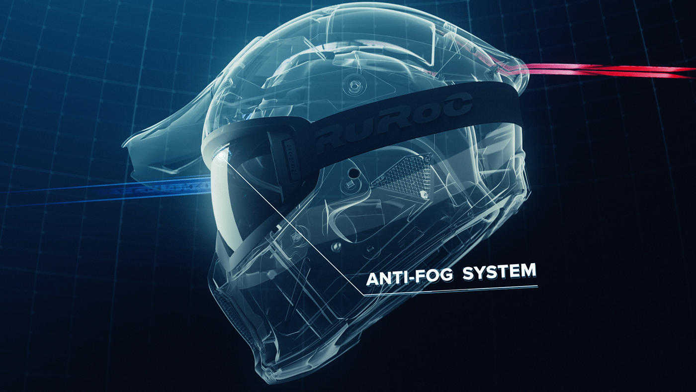 art direction  CG CGI design Helmet Ident intro Render simulation trailer