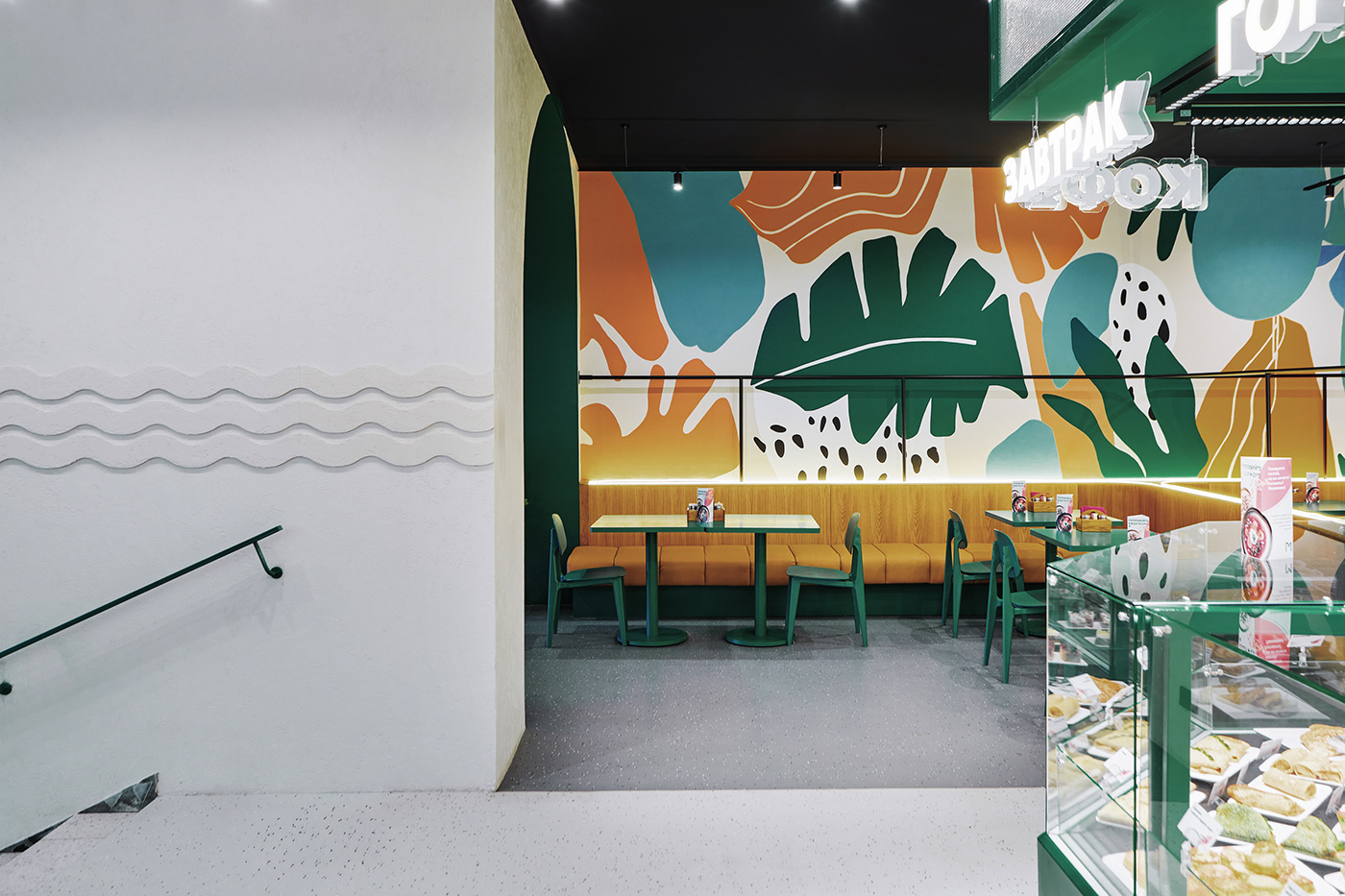 restaurant cafe interior design  architecture Interior bistro maket cafeteria bar