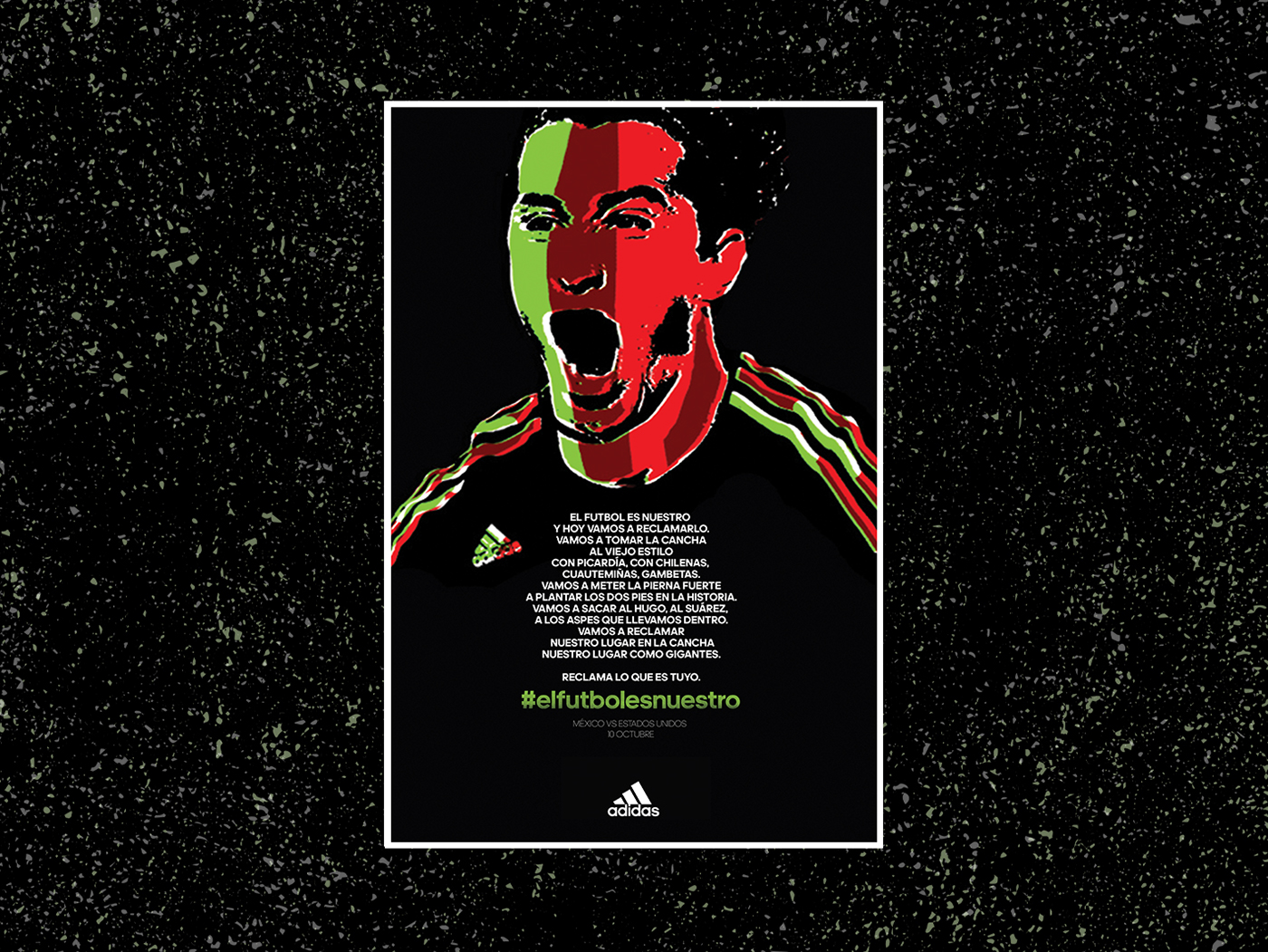 Futbol adidas mexico mundial world cup soccer seleccion mexcicana el Tri poster