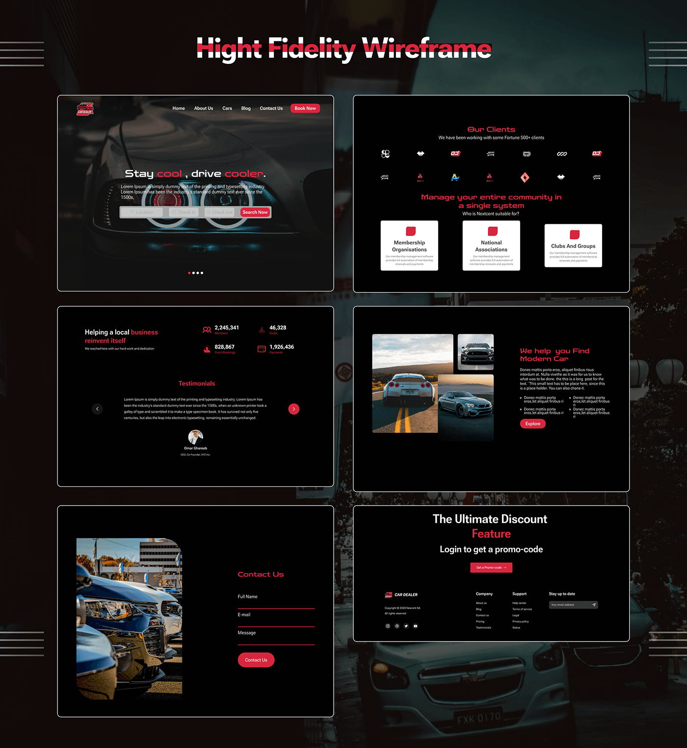 UI/UX ui design user interface Website Web Design  landing page Figma car design Responsive
