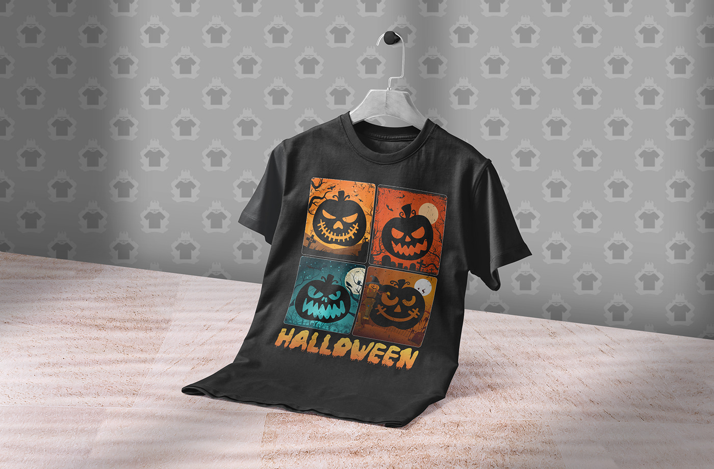 t shirt design Halloween T-Shirt Halloween party pumpkin vector Apparel Design merchdesign streetwear Clothing apparel