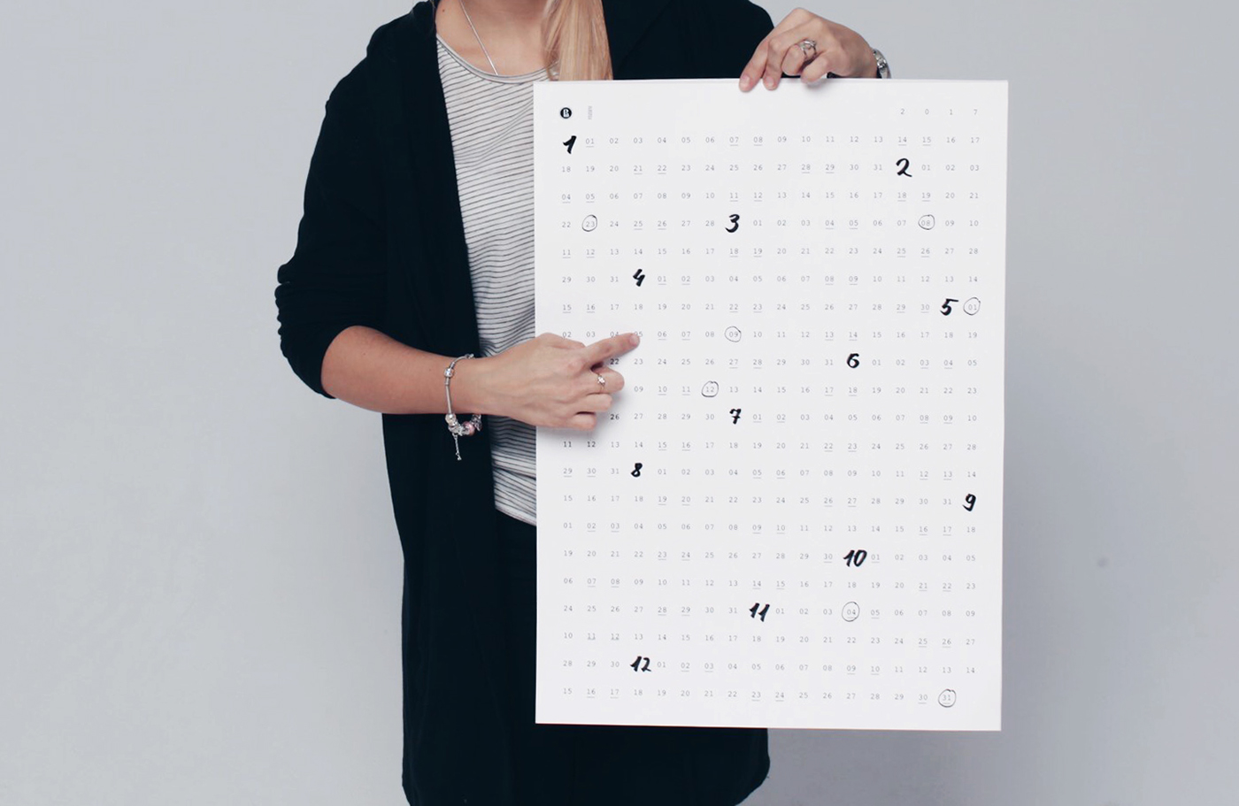 calendar calendar 2017 design numbers print typography   poster date visual