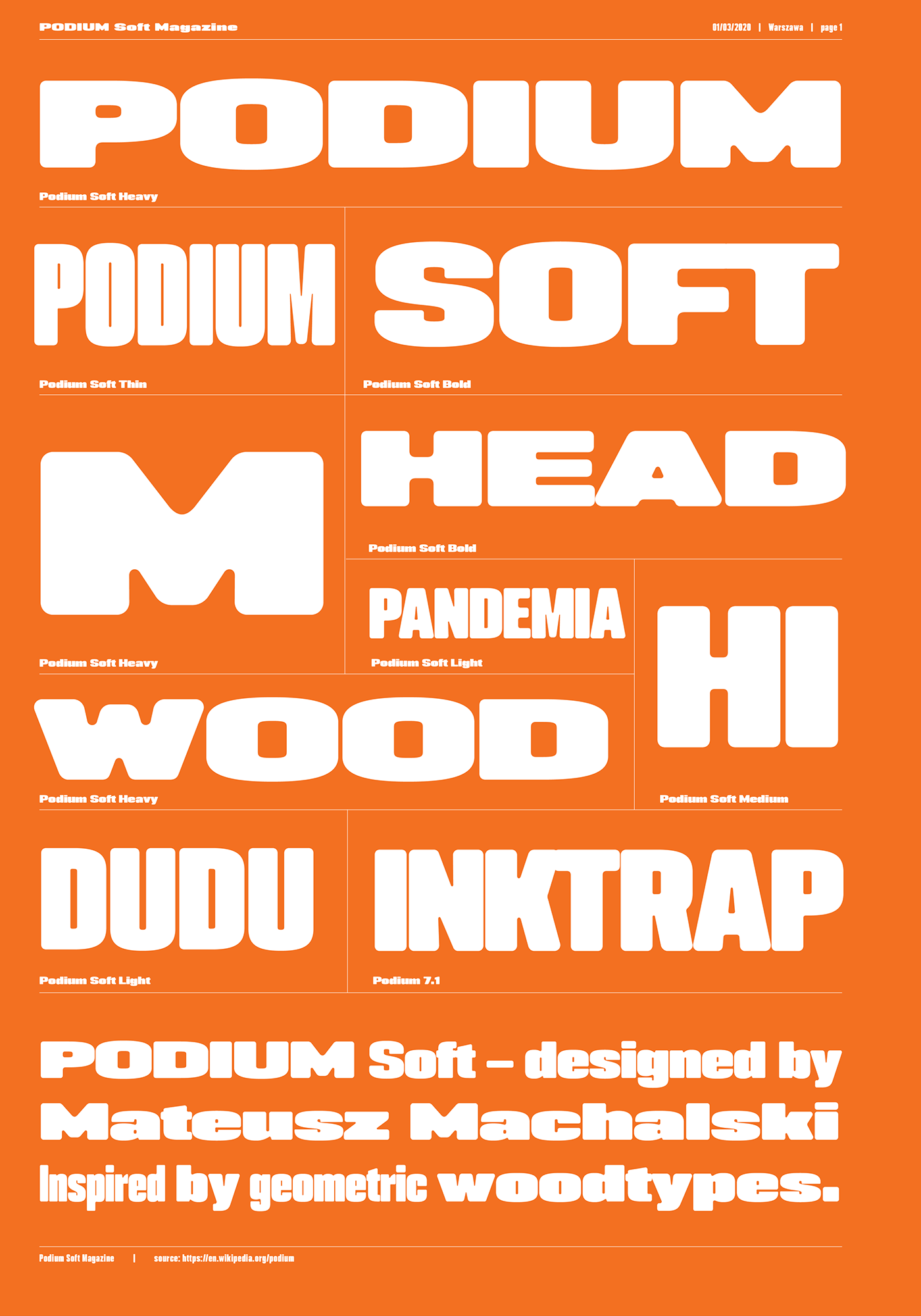 borutta Headline headline font Heavy logo font MACHALSKI MATEUSZ  podium poster font round font Typeface